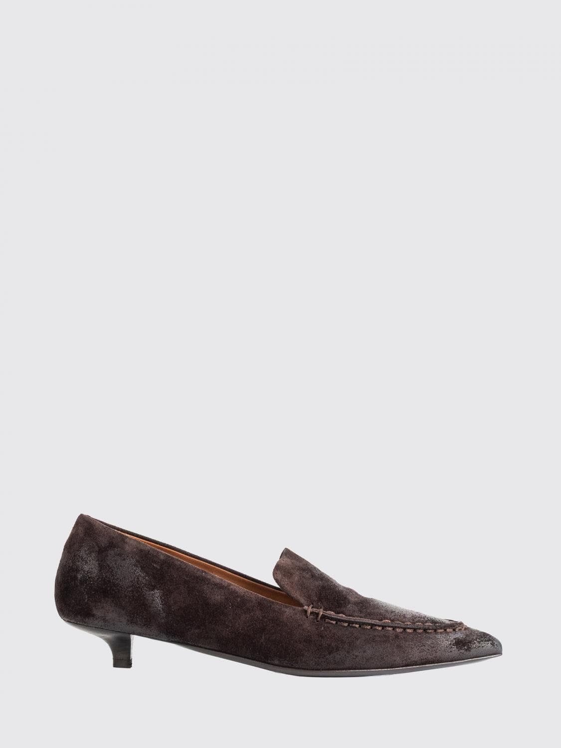 Marsèll Spino Pumps in Suede with Almond Toe
