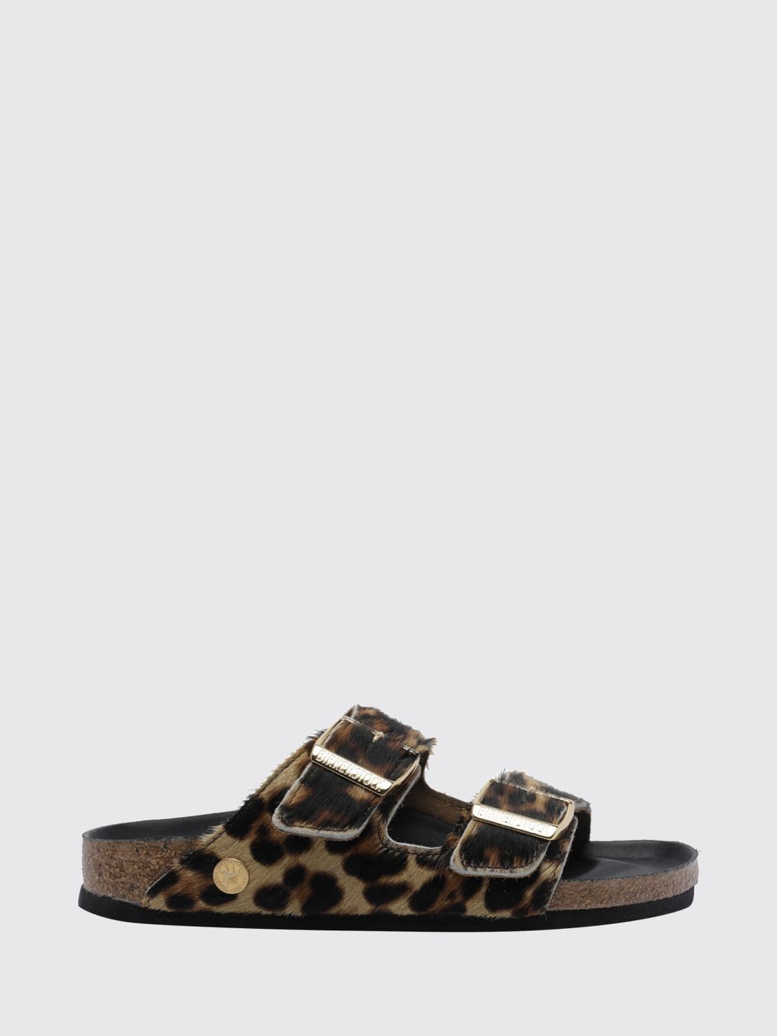 Birkenstock Arizona Animal Print Pony Hair Flat Sandals