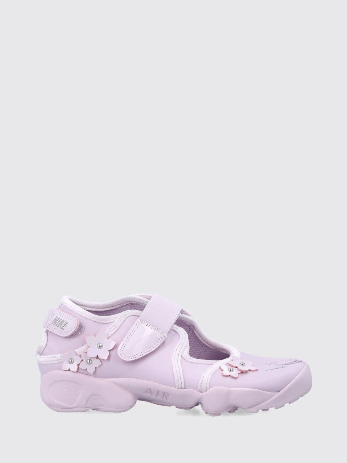 Nike Air Rift Leather Sneakers with Tabi Toe and Floral Embroidery