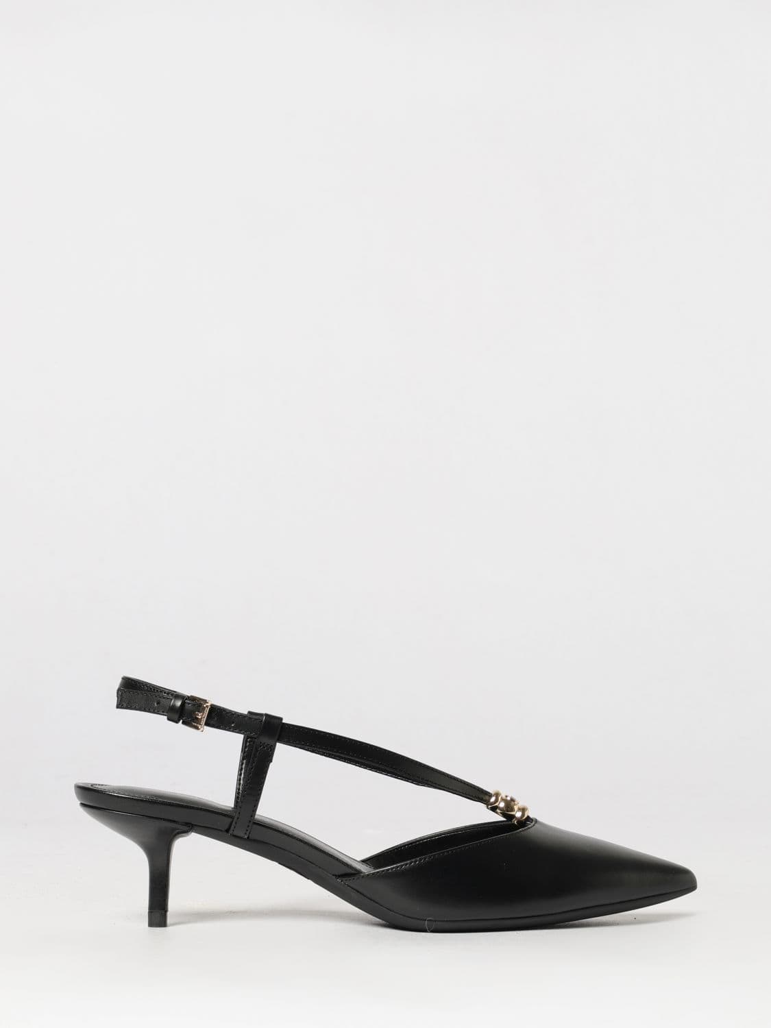 Michael Kors Cherie Slingback Court Shoes in Leather with Medium Stiletto Heel