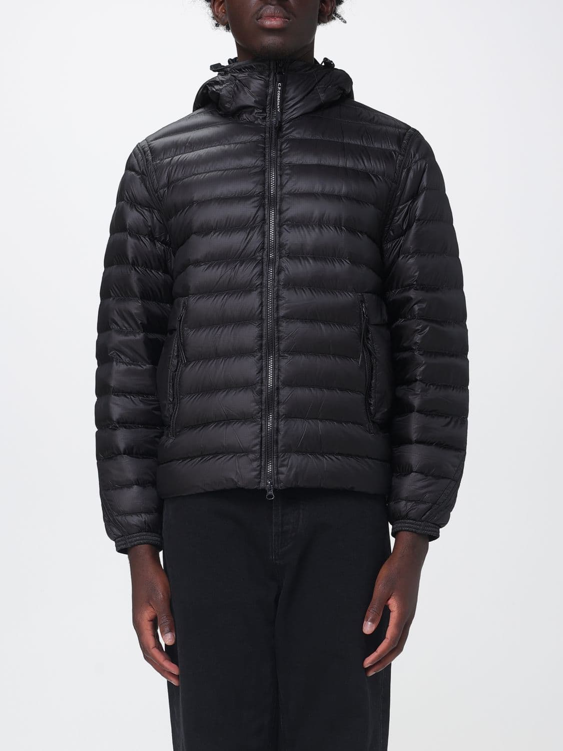 C.p. Company C. P. COMPANY Short Nylon Puffer Jacket with Iconic Goggle Hood