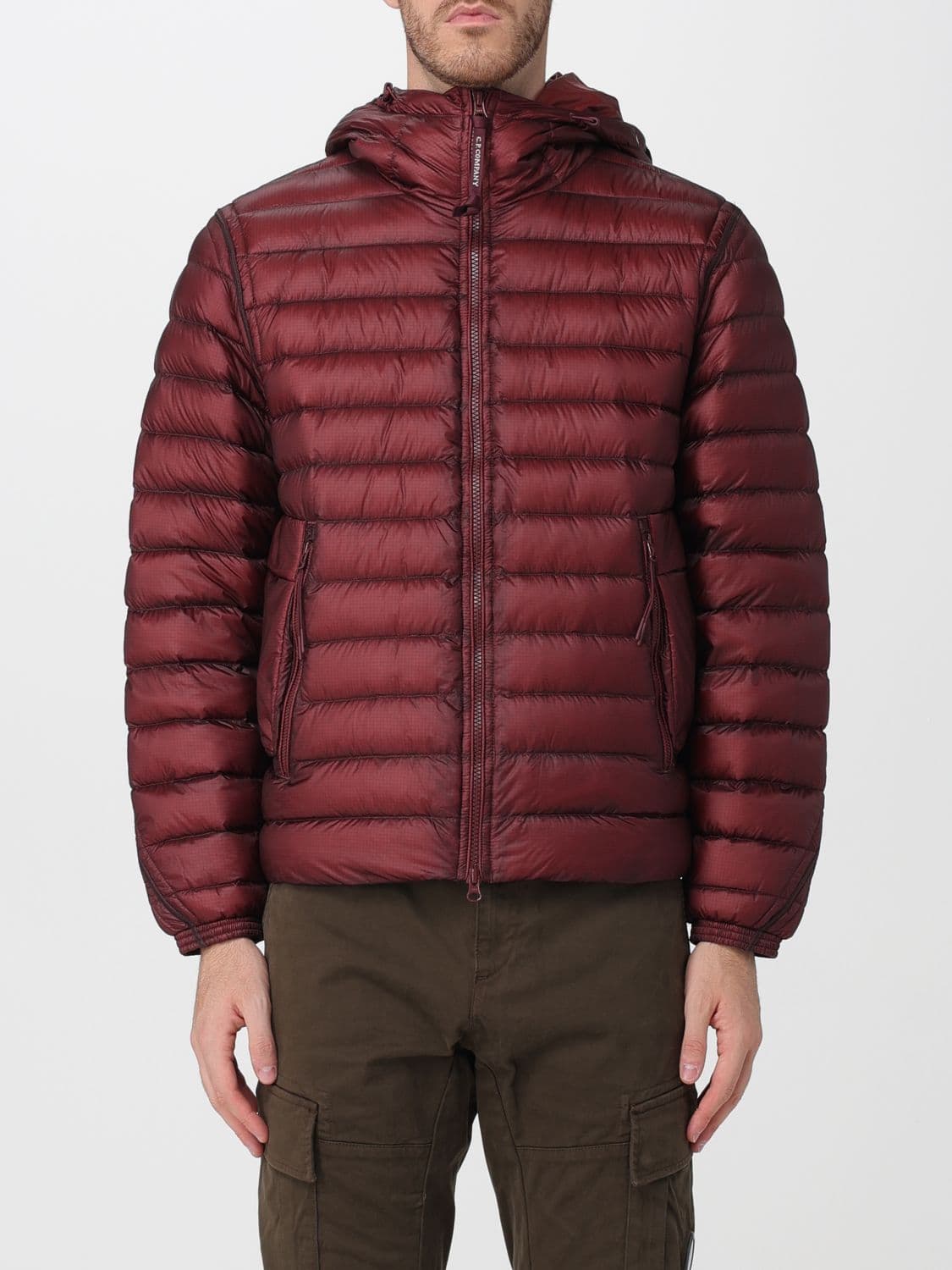 C.p. Company C. P. COMPANY Short Nylon Puffer Jacket with Iconic Goggle Hood
