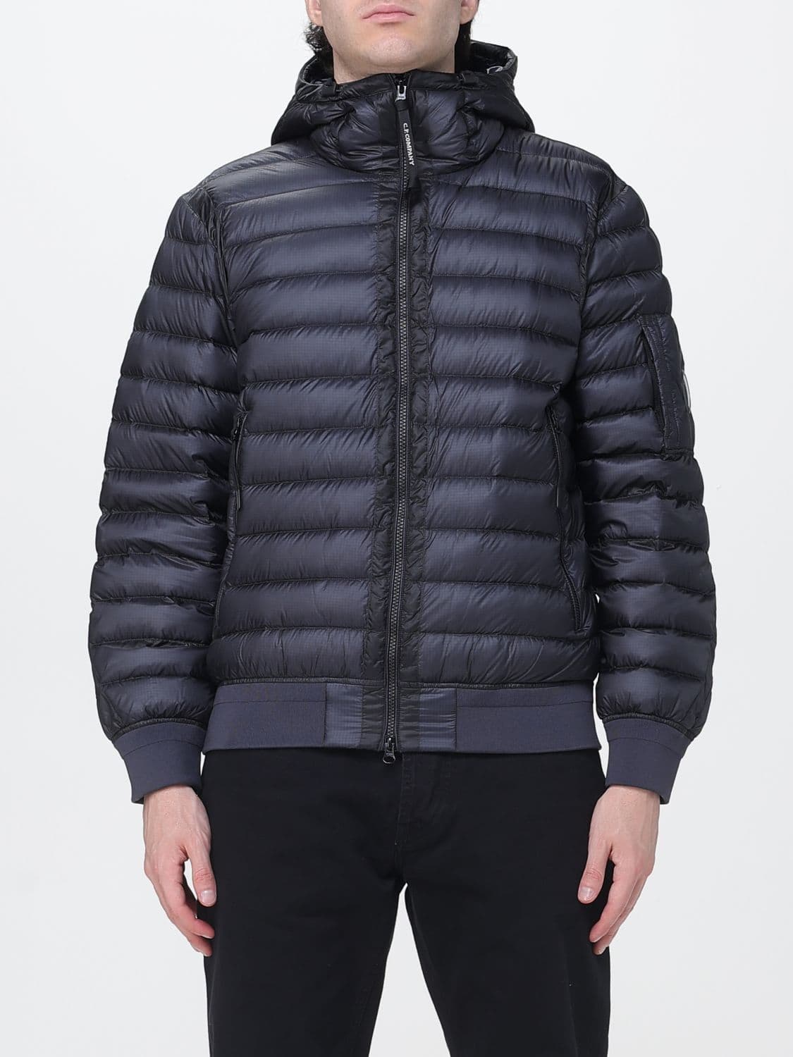 C.p. Company C. P. COMPANY Short Quilted Nylon Puffer Jacket with High Neck