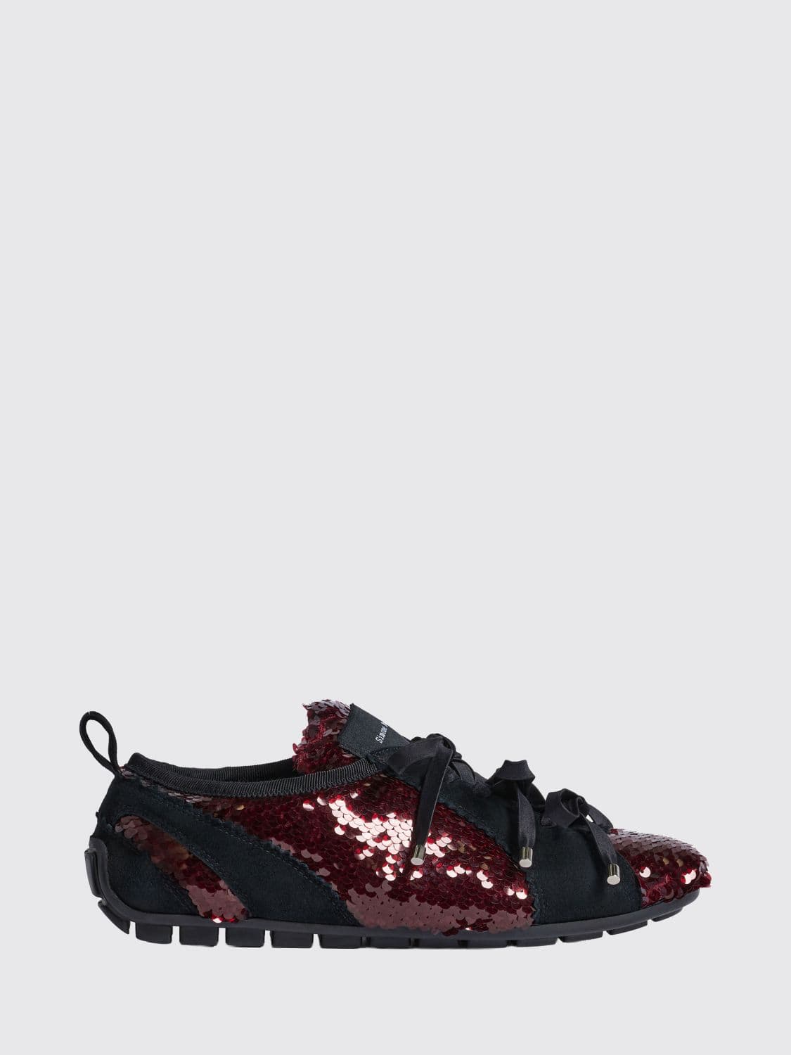 Simone Rocha Sequin Embellished Ballerina Sneakers in Cotton Blend