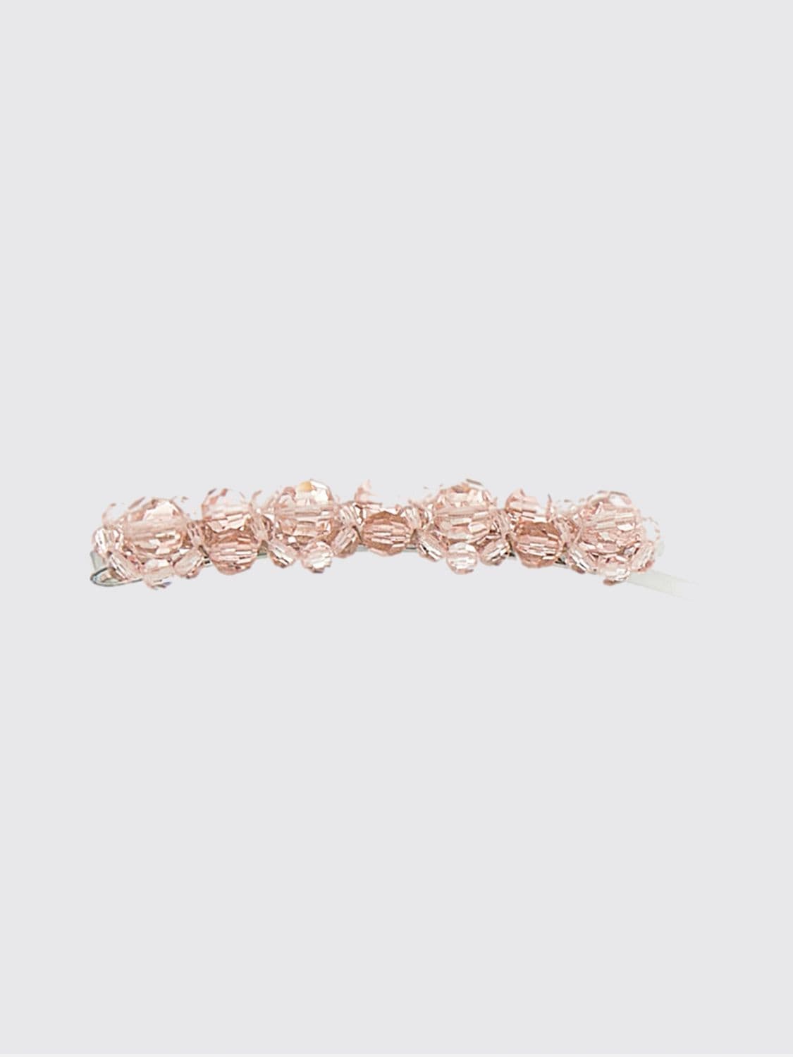 Simone Rocha Flower-Shaped Hair Clip with Pink Crystal Application · OS