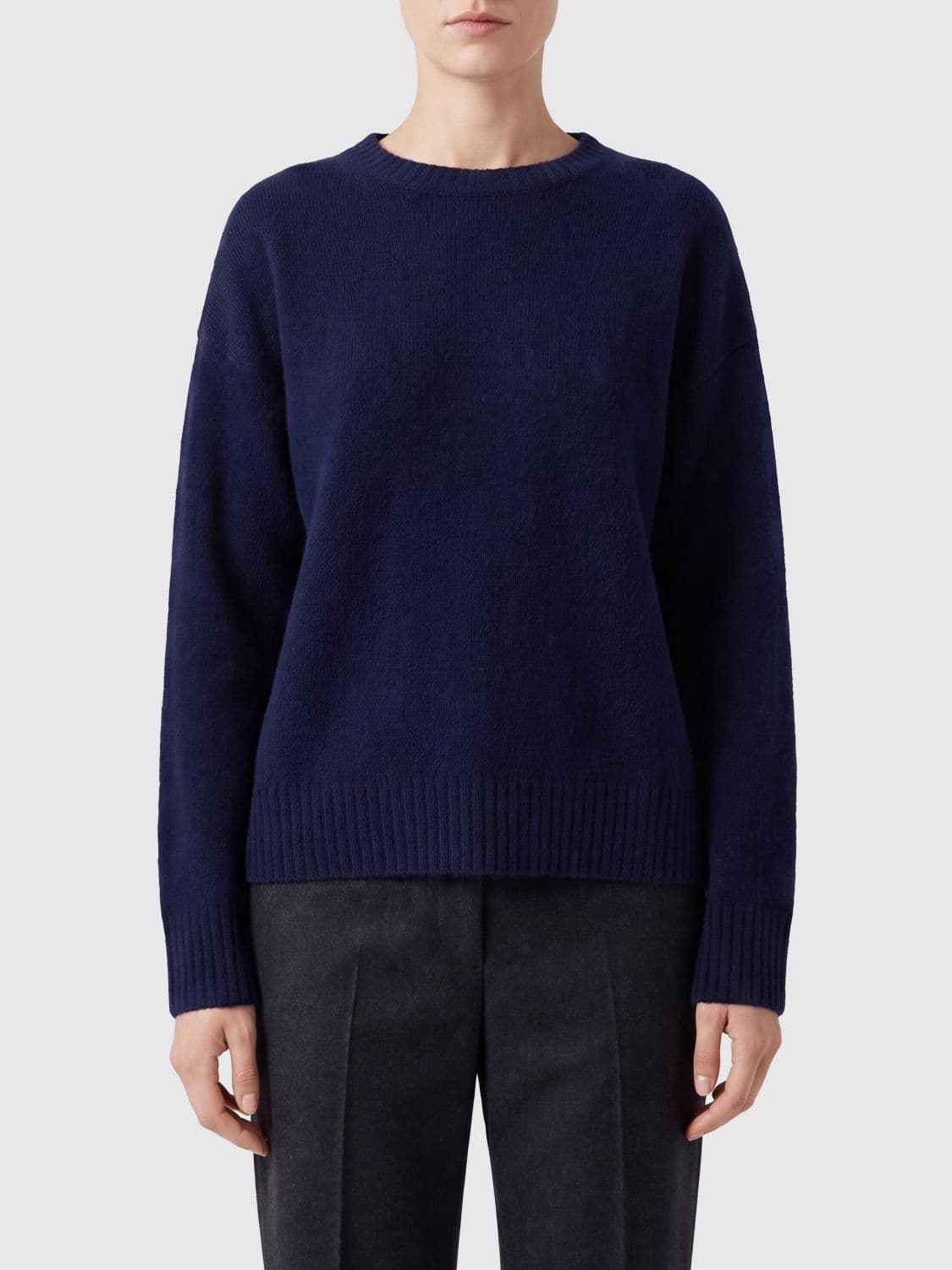 Lisa Yang Long-Sleeved Cashmere and Silk Blend Crewneck Jumper