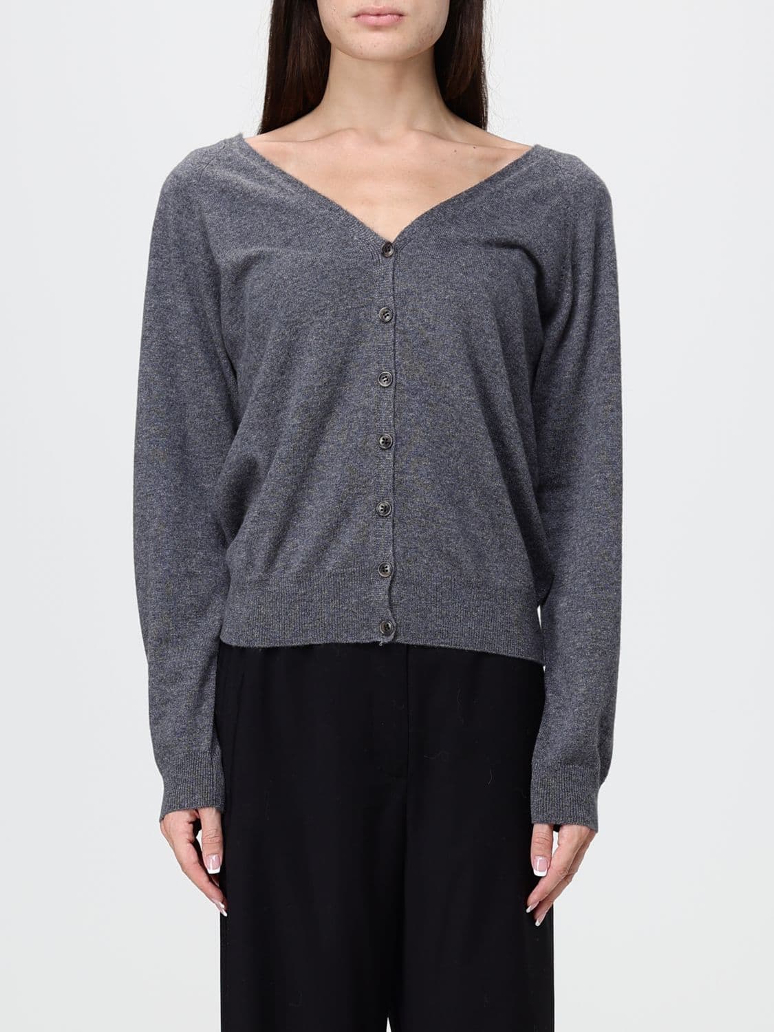 Lisa Yang Relaxed Fit Pure Cashmere V-Neck Cardigan · OS