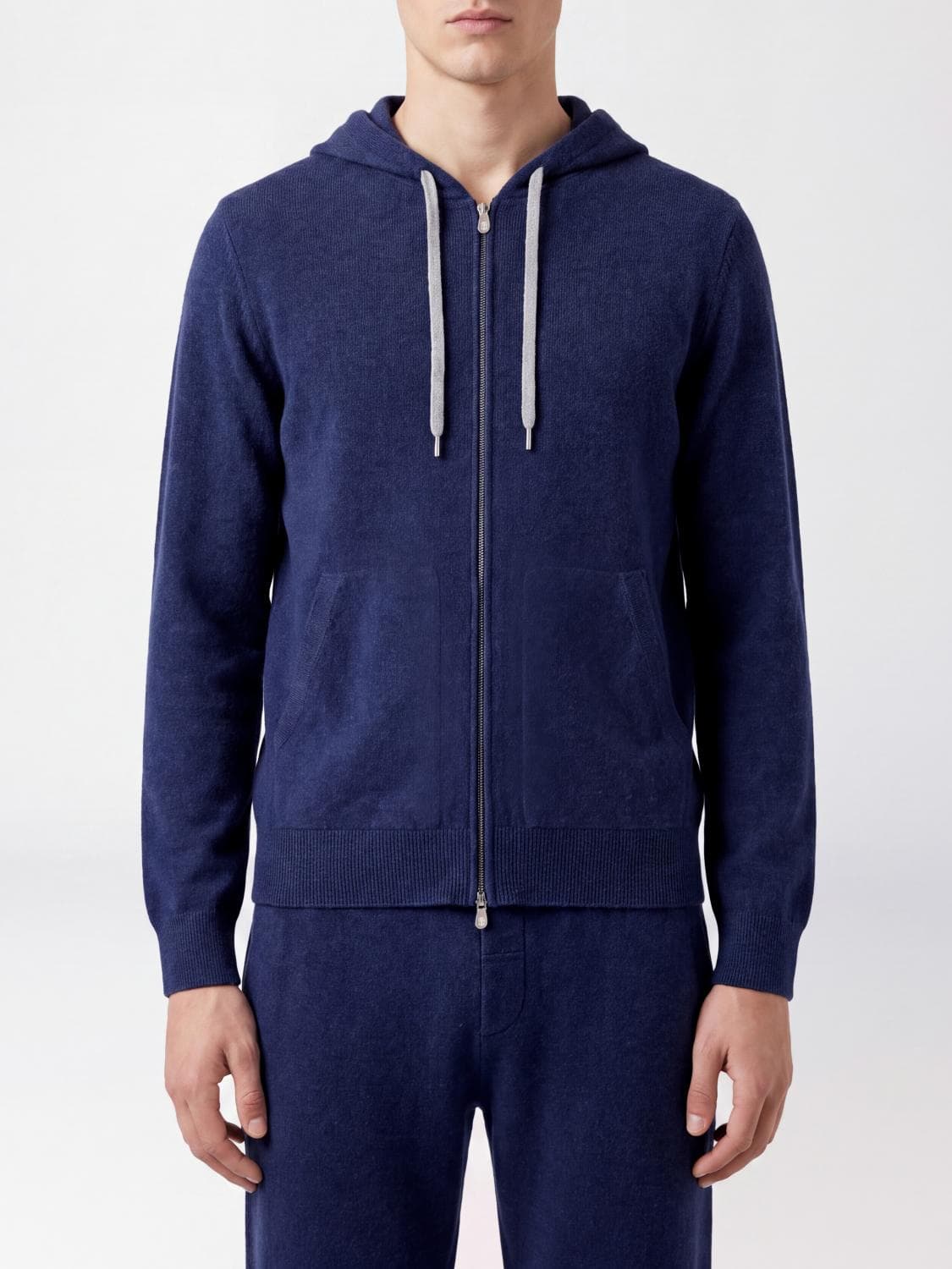 Brunello Cucinelli Pure Cashmere Zip-Up Hoodie · S