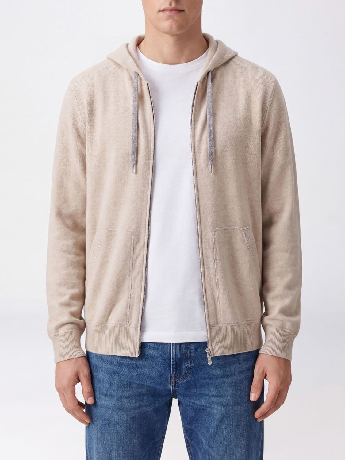 Brunello Cucinelli Pure Cashmere Zip-Up Hoodie