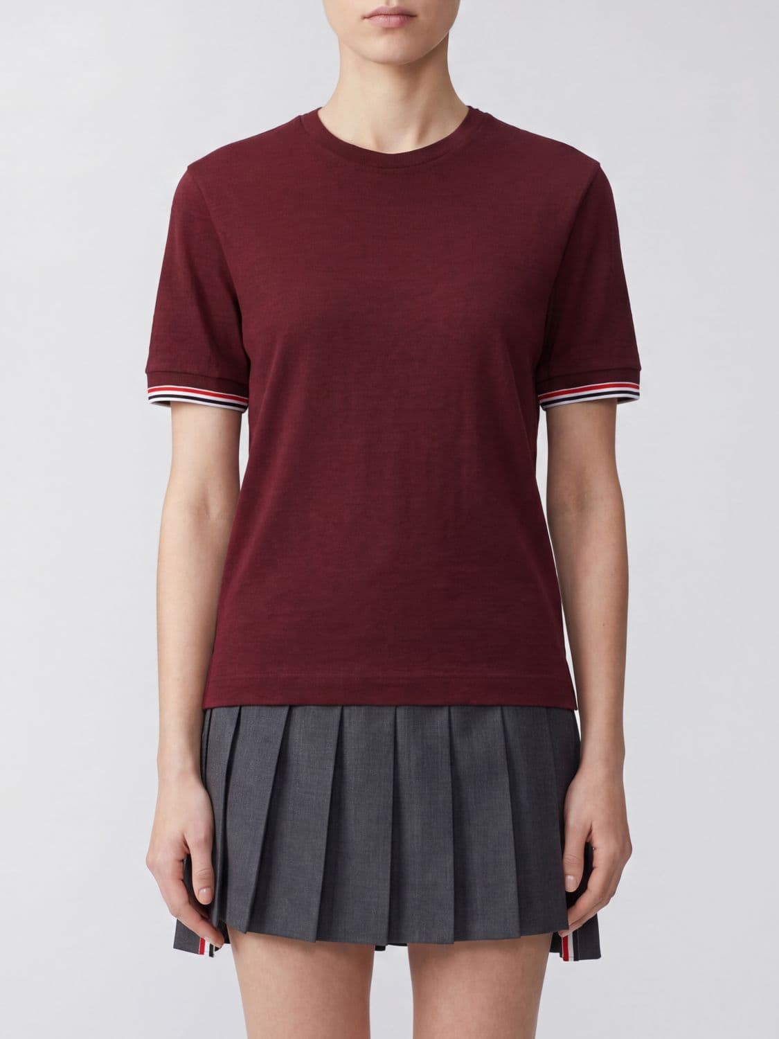 Thom Browne 4-Bar Merino Wool T-Shirt