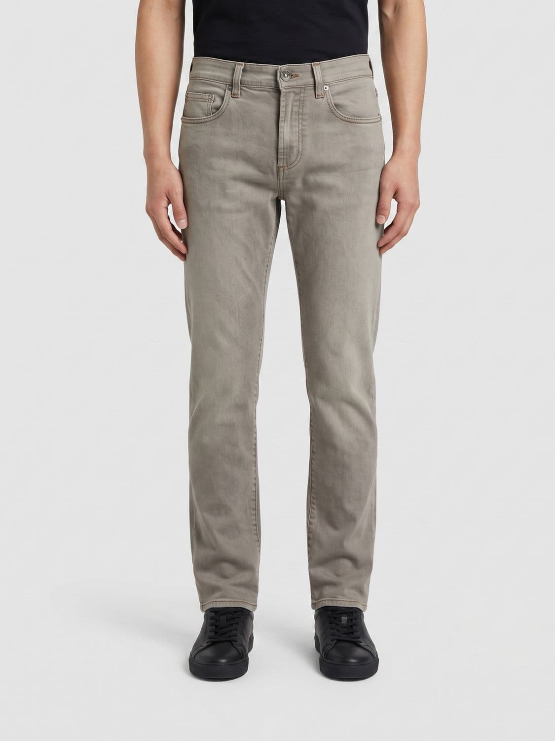 Versace Tapered Fit 5-Pocket Stretch Denim Jeans with Medusa Logo · 32