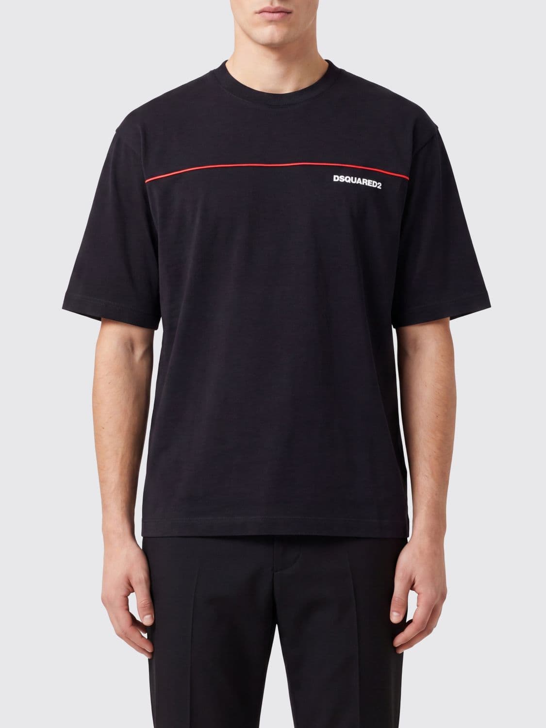 Dsquared2 Contrast Logo Cotton T-Shirt
