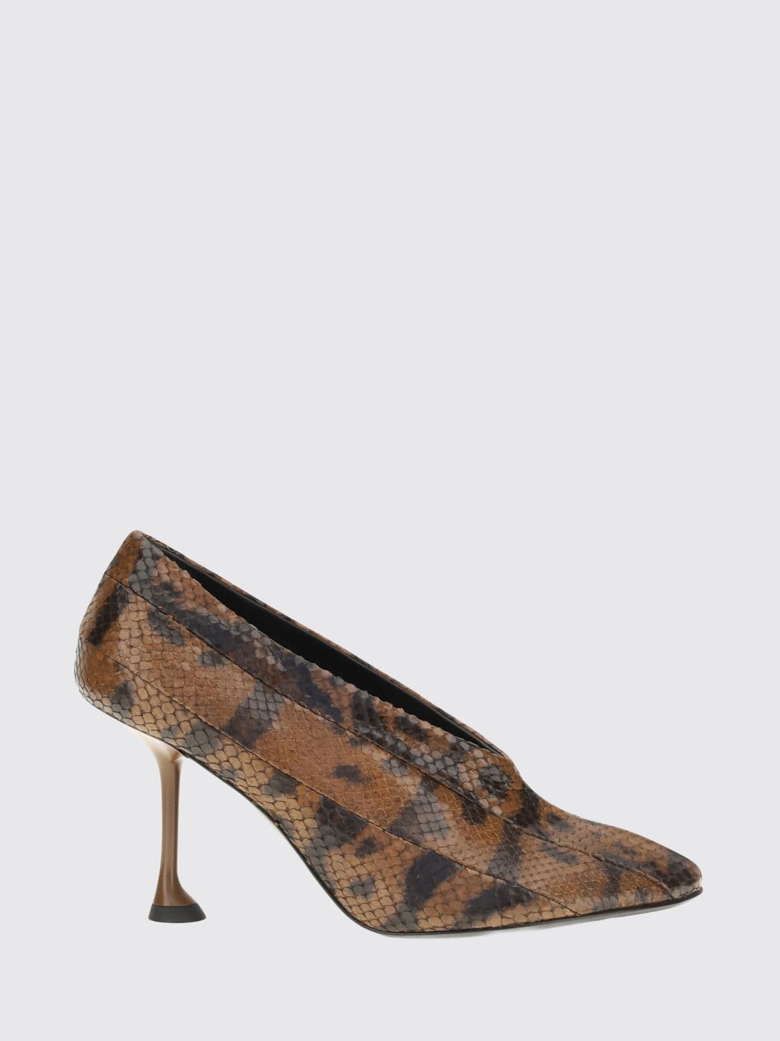 Proenza Schouler Tee Python-Print Leather Pumps with a High Heel