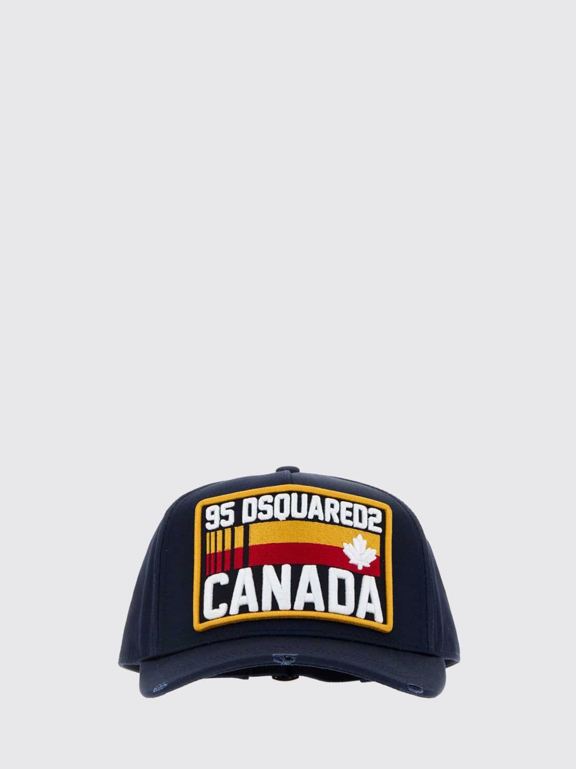 Dsquared2 Cotton Baseball Cap with Embroidered Logo and Adjustable Strap