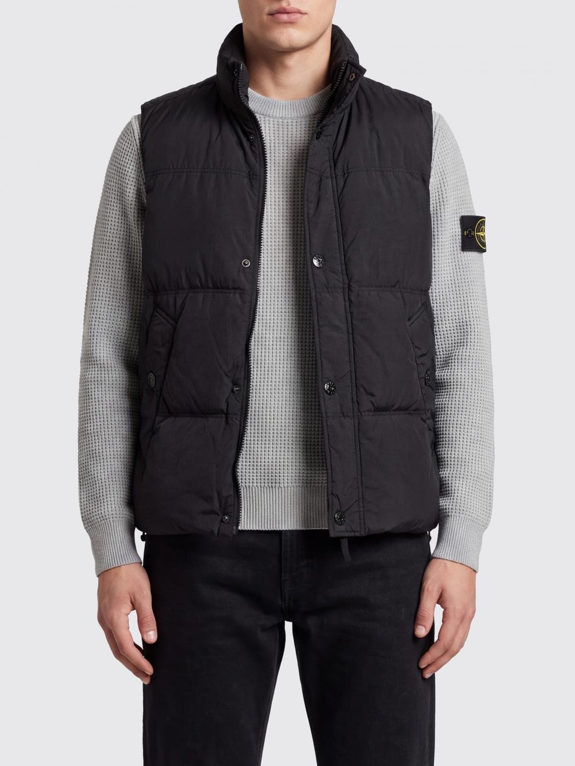 Stone Island Suit Vest Men color Black