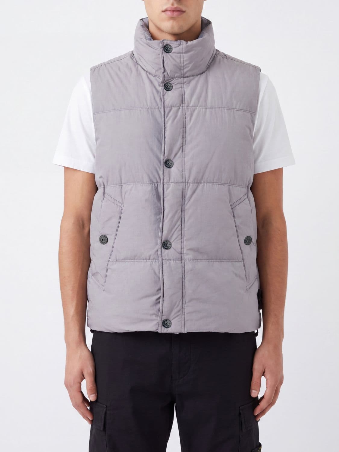 Stone Island Suit Vest Men color Grey · S