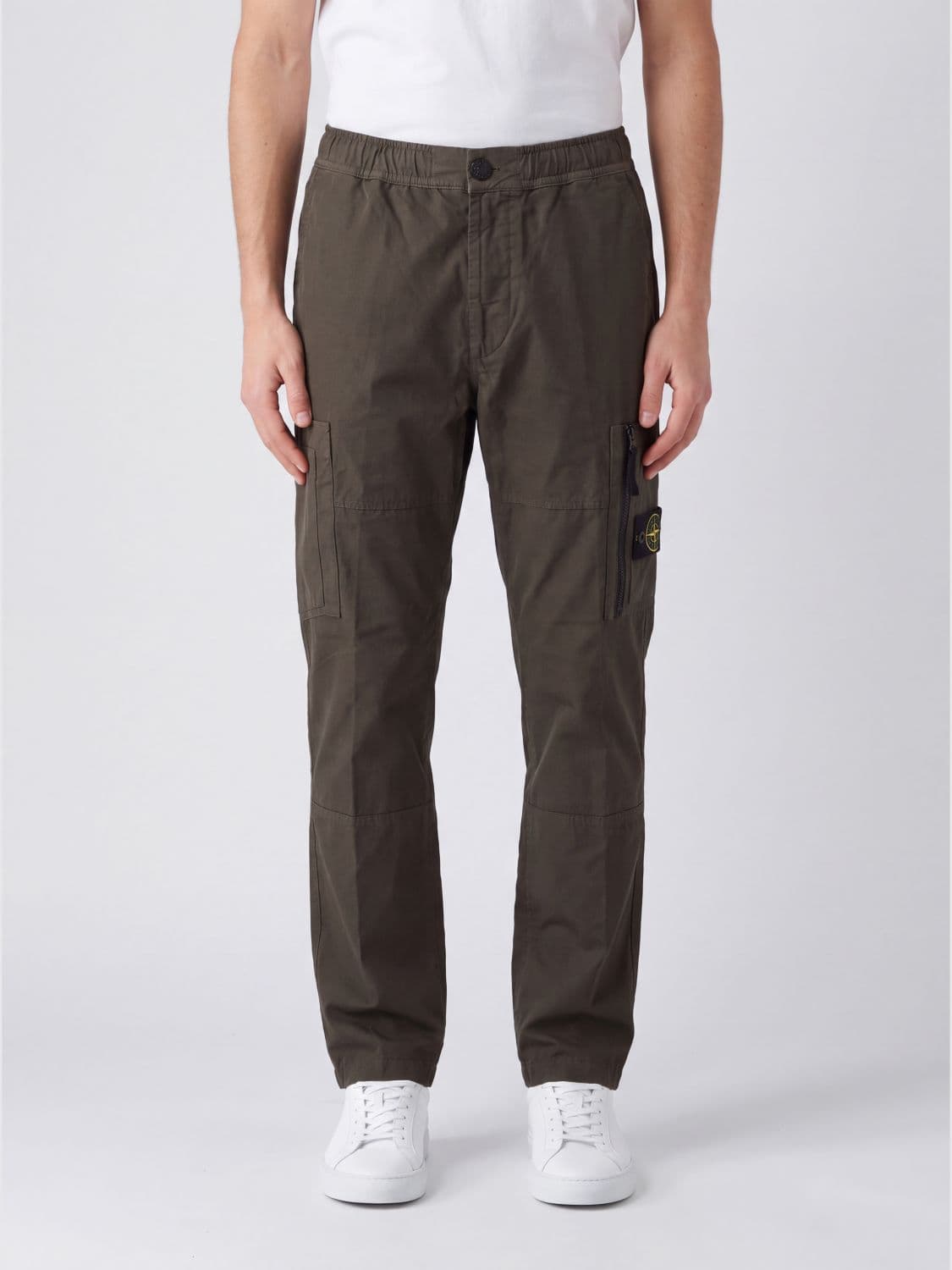 Stone Island Pants Men color Grey