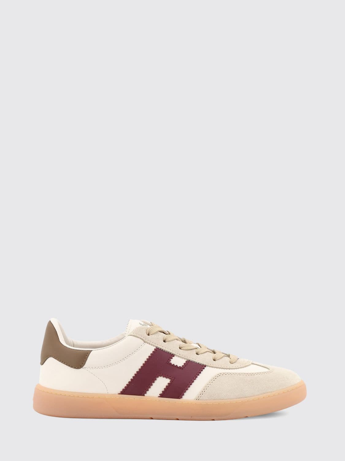 Hogan Cool Leather and Suede Trainers with H Logo and Serrated Sole