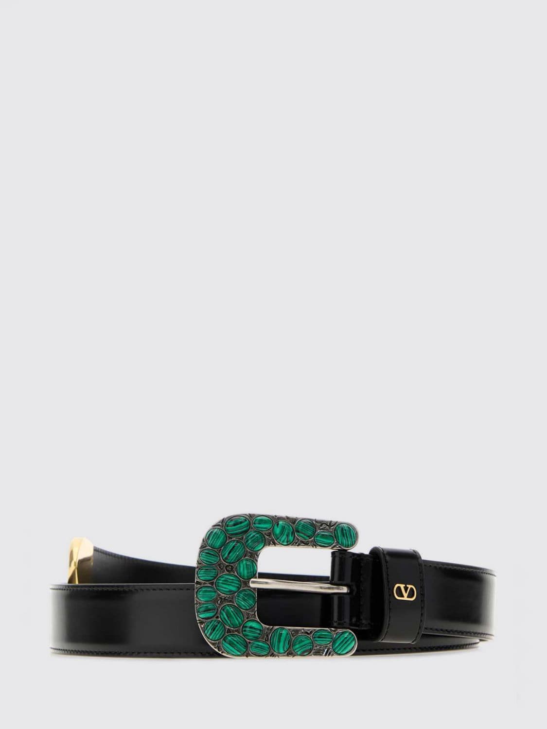 Valentino Garavani VLogo Signature Belt in Brushed Calfskin Leather