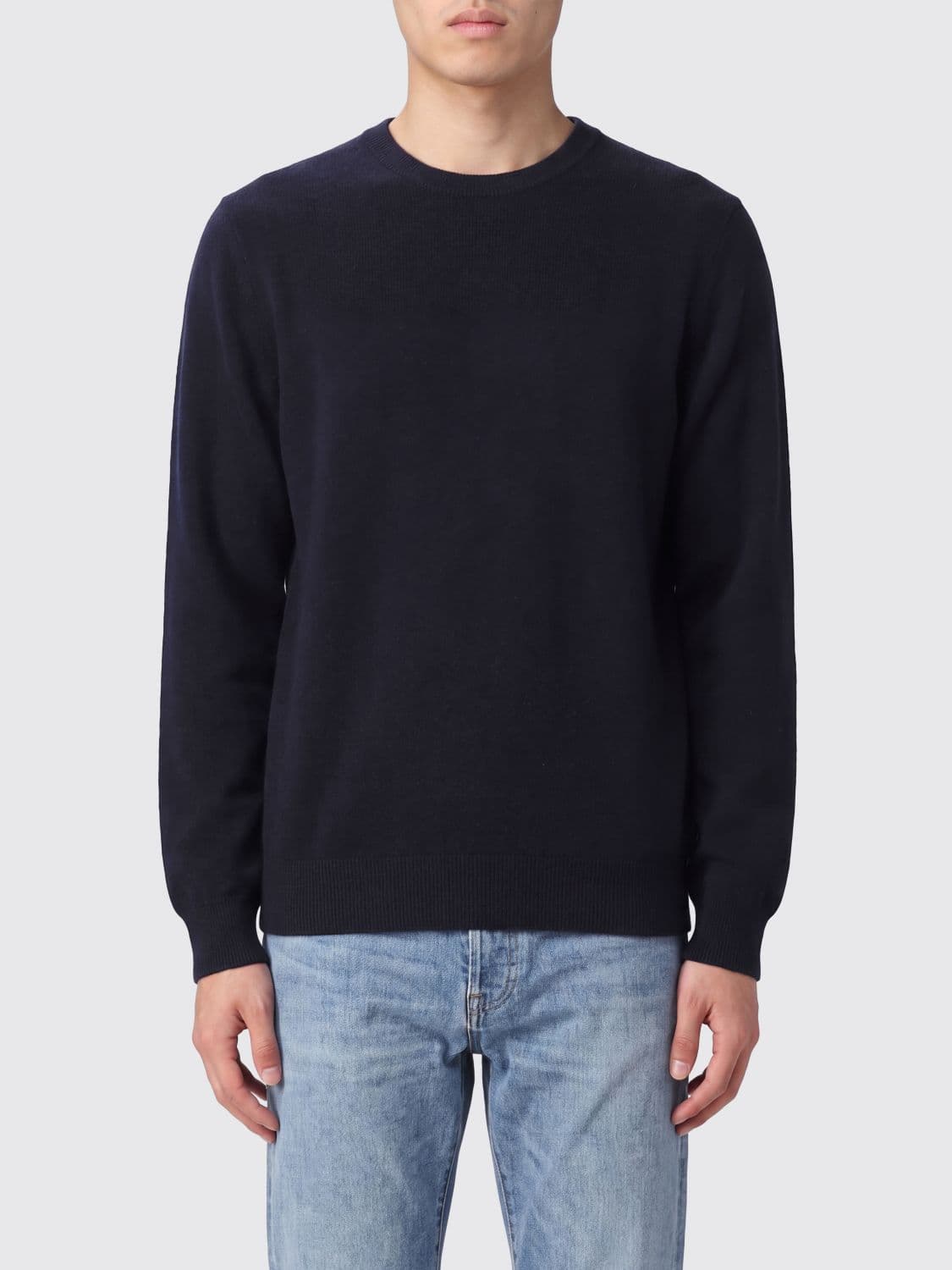 Brunello Cucinelli Crewneck Jumper in Pure Cashmere with Long Sleeves