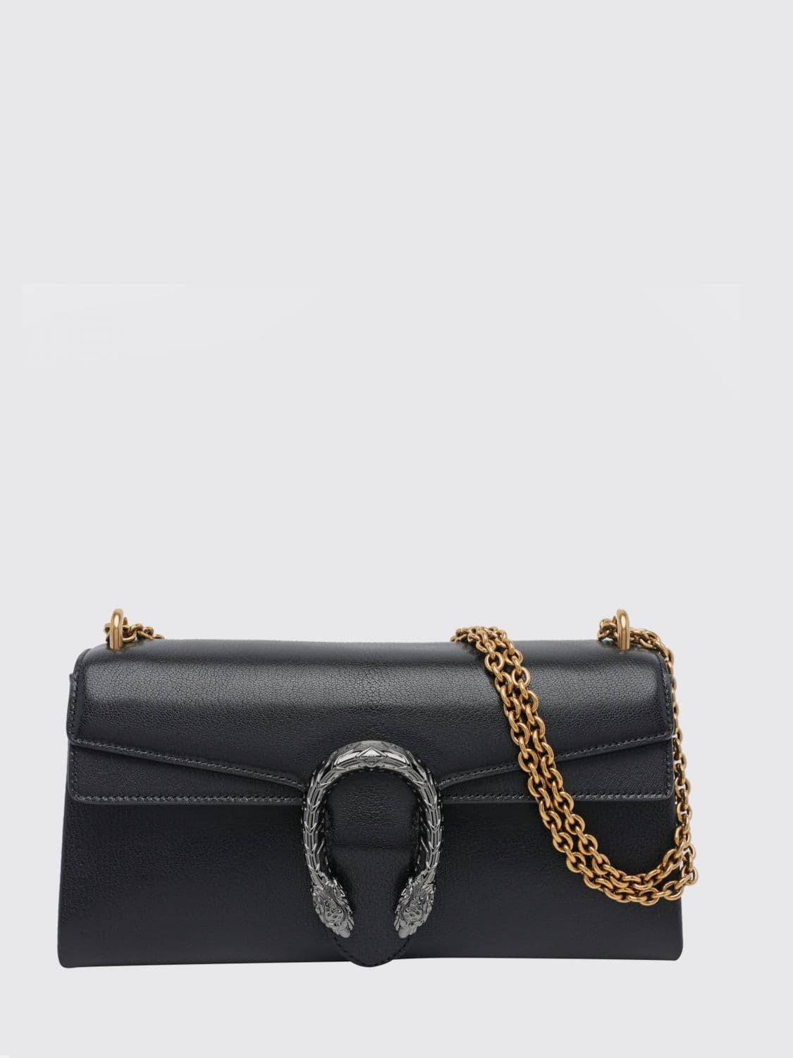 Gucci Dionysus Medium Grained Leather Shoulder Bag with Tiger Head Closure