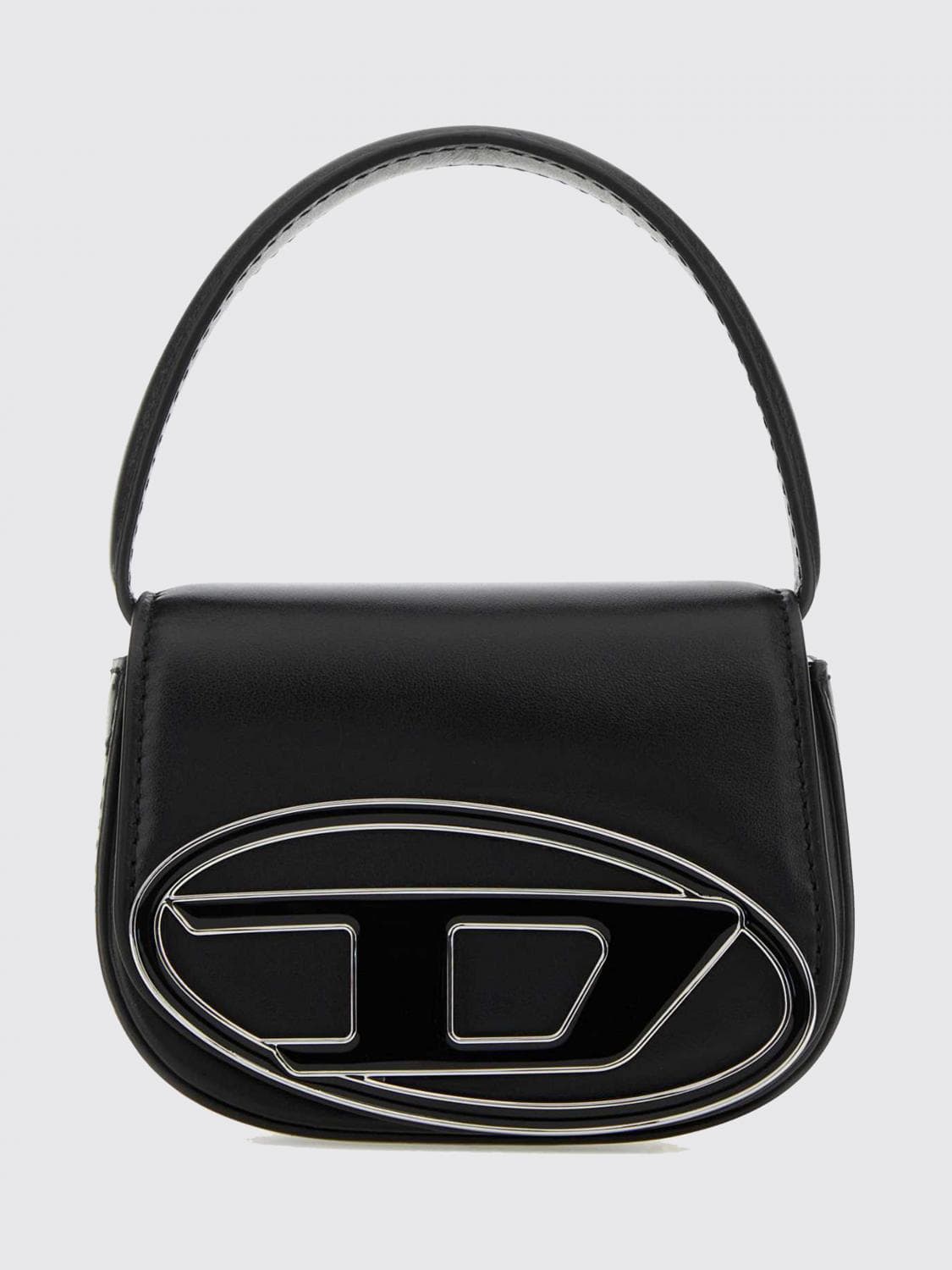 Diesel 1DR Nappa Leather Mini Shoulder Bag with Oval D Logo · OS
