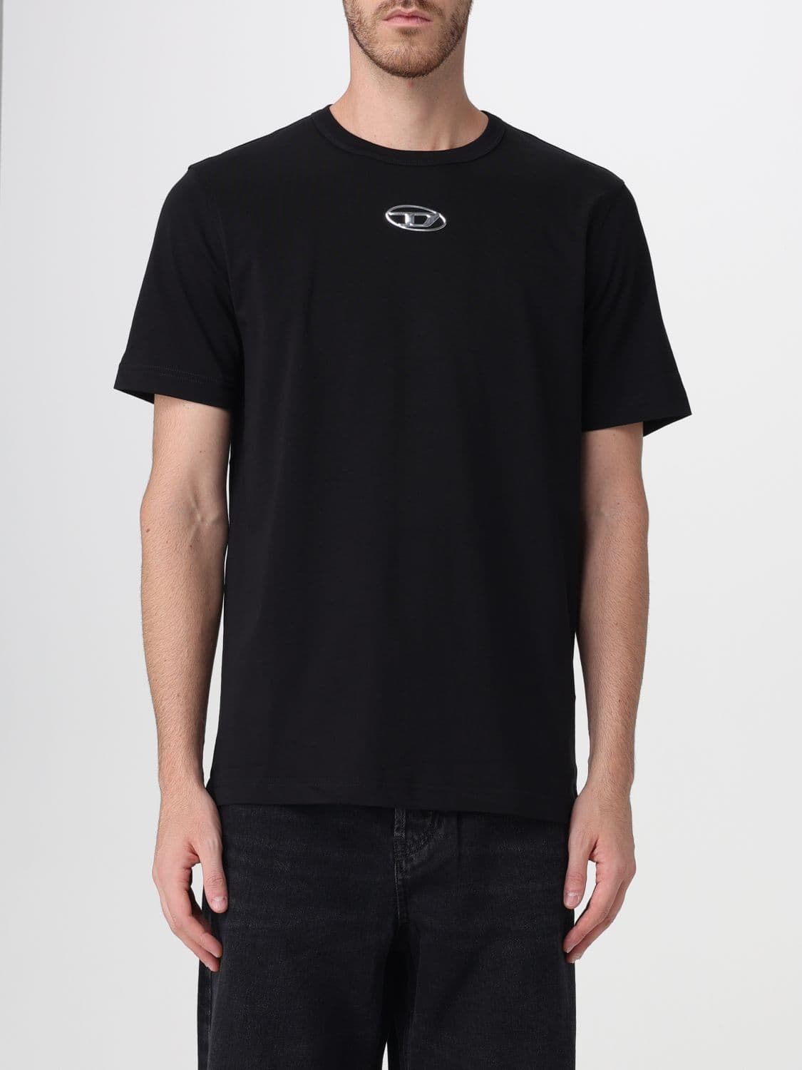 Diesel Oval D Logo Cotton Crewneck T-shirt