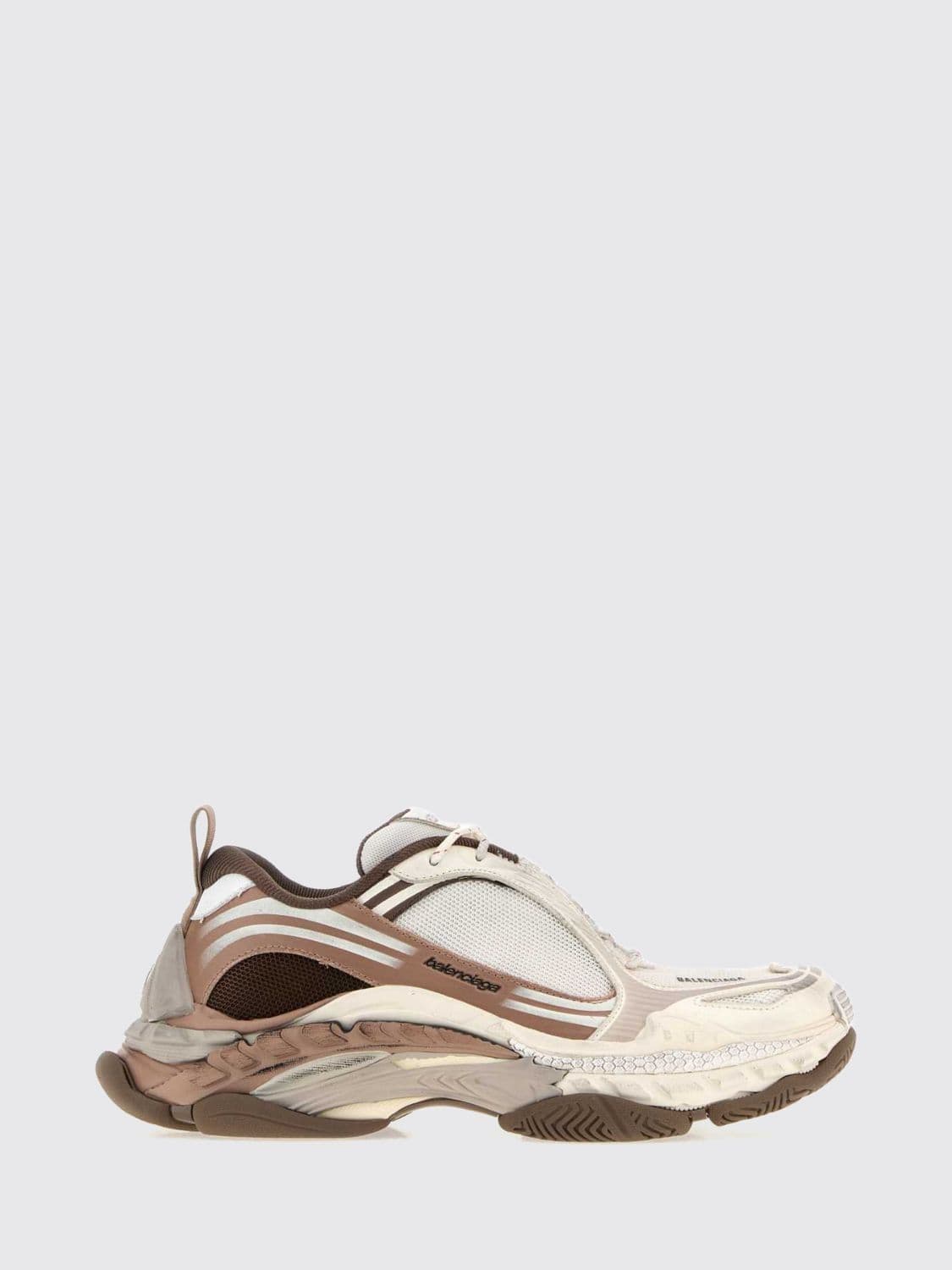 Balenciaga Triple S.2 Bicolour Low-Top Mesh Trainers with Worn-Out Effect