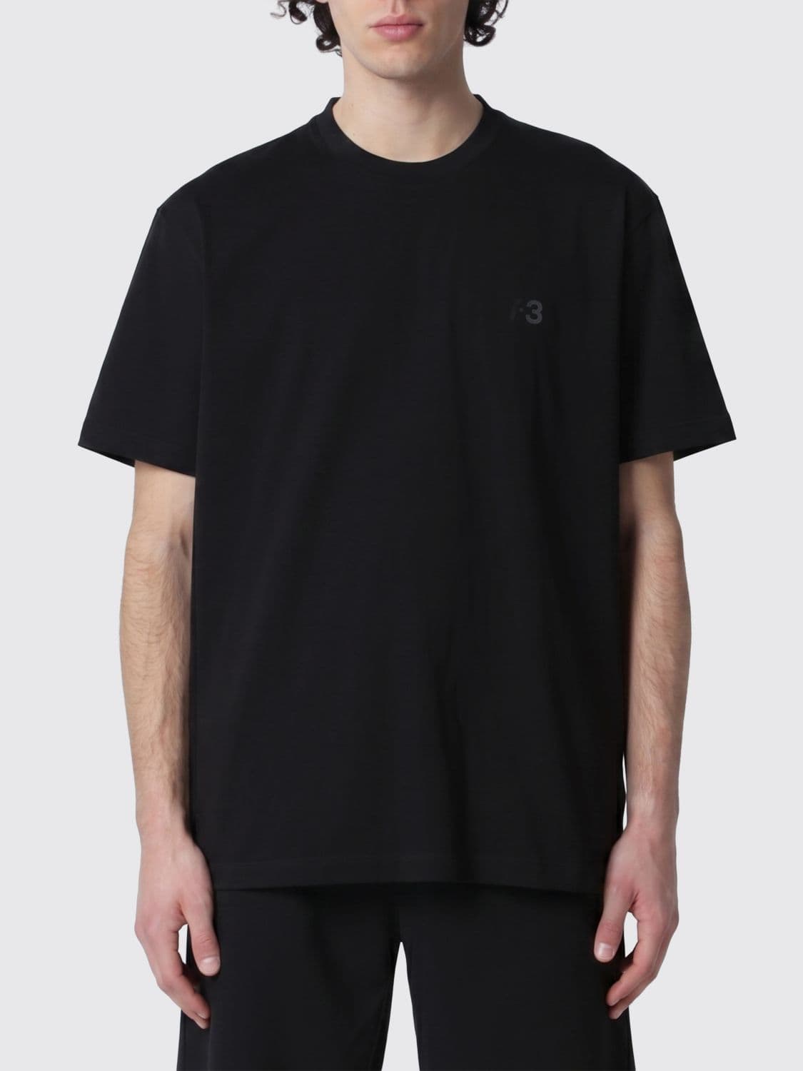 Y-3 Relaxed Fit BCI Cotton T-Shirt with Tone-on-Tone Logo Print