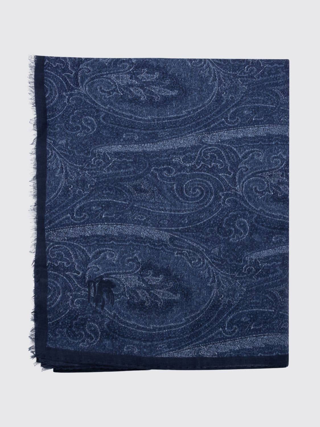 Etro Fringed Paisley Jacquard Cashmere Scarf