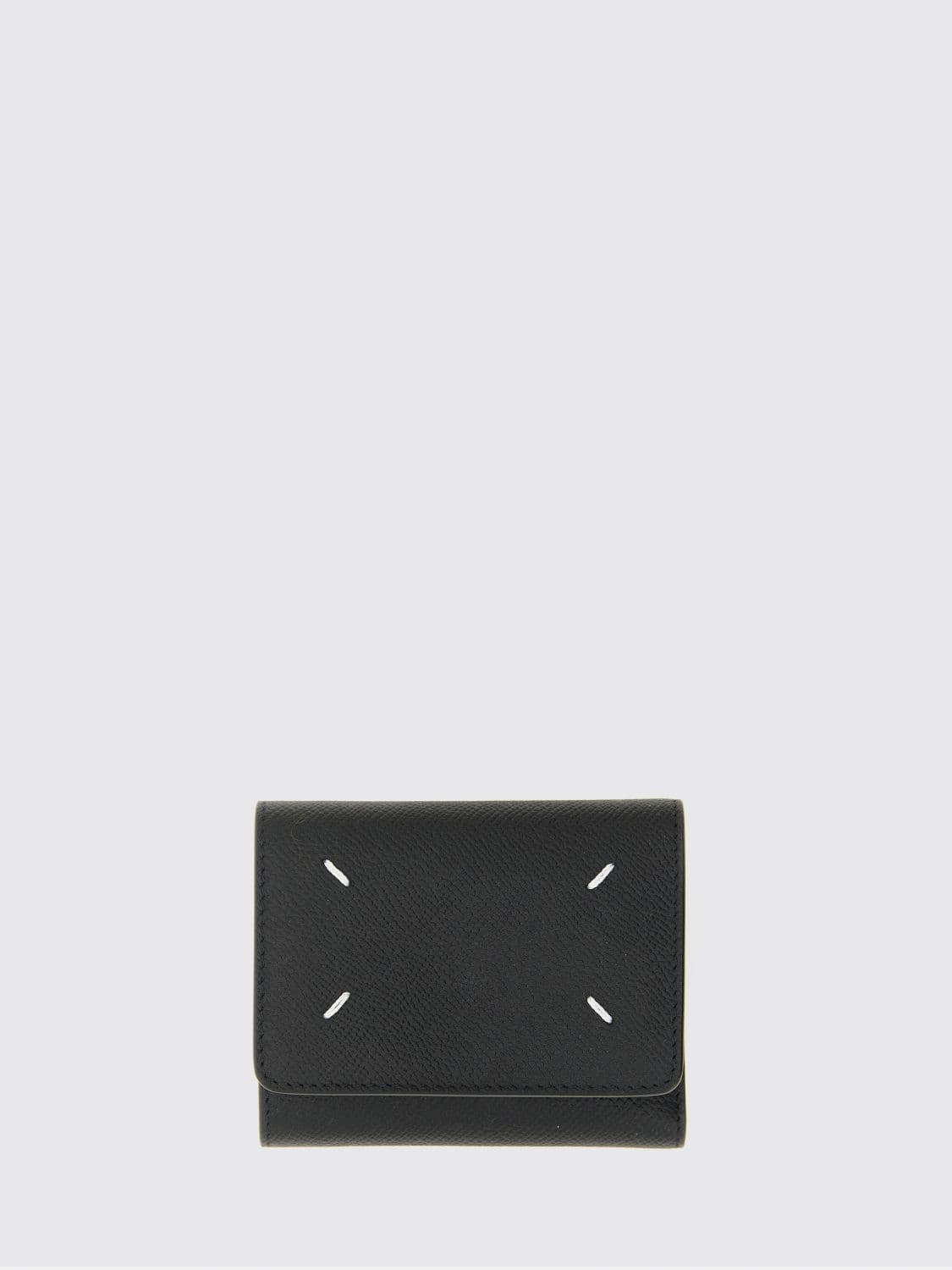 Maison Margiela Four Stitches Grained Leather Tri-Fold Wallet · OS