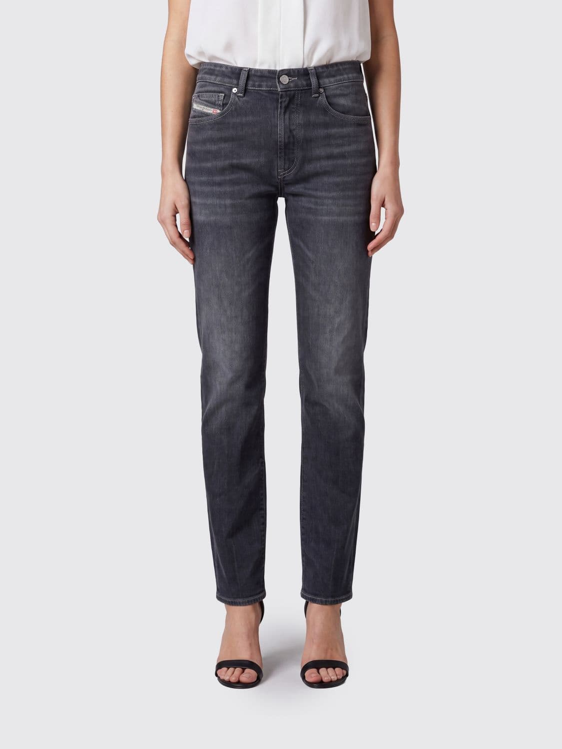 Diesel 1971 D-Sent Mid-Rise Slim-Fit Skinny Jeans in Stretch Denim