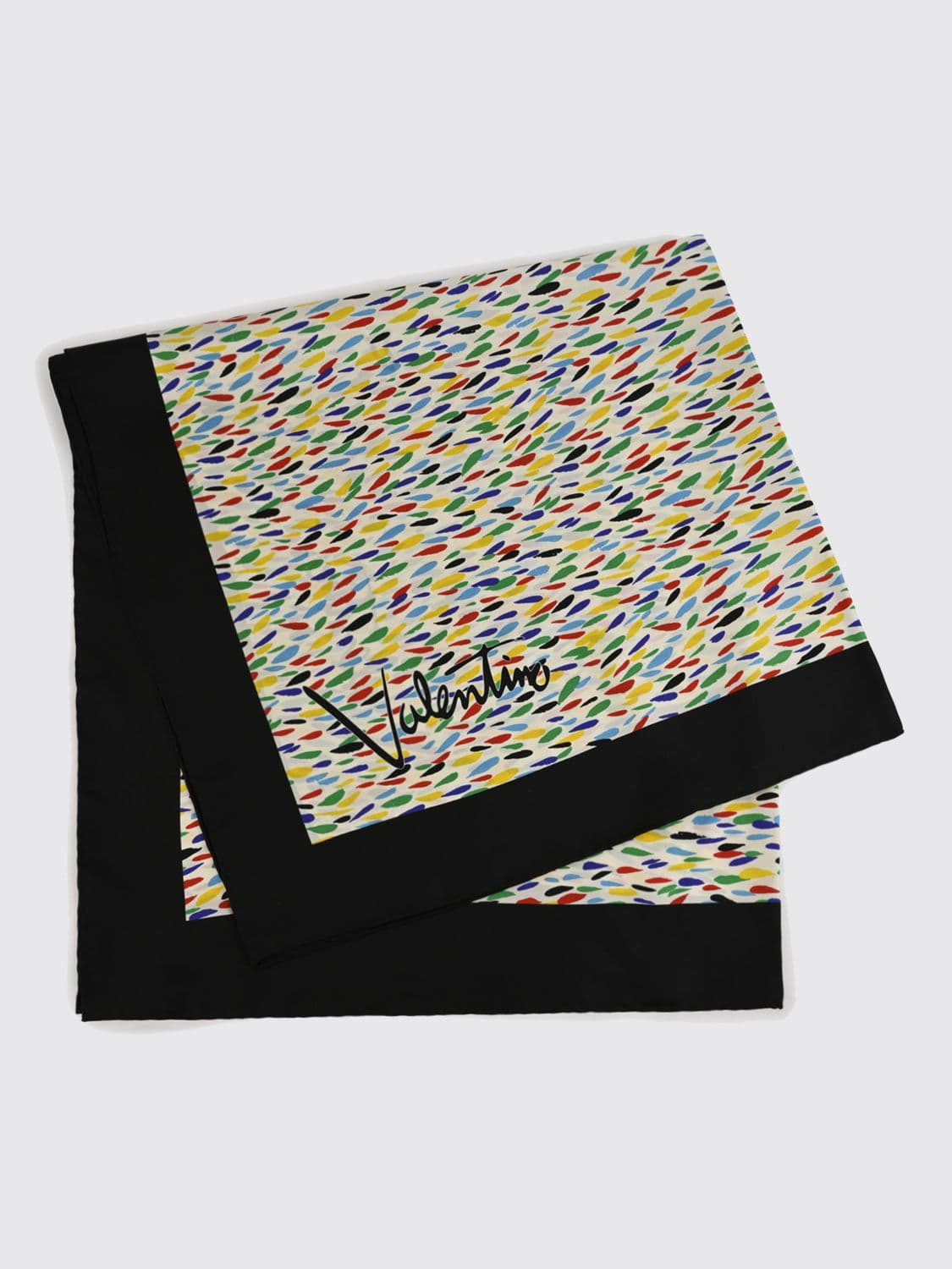 Valentino Garavani Square Silk Twill Scarf with Polka Dot Print