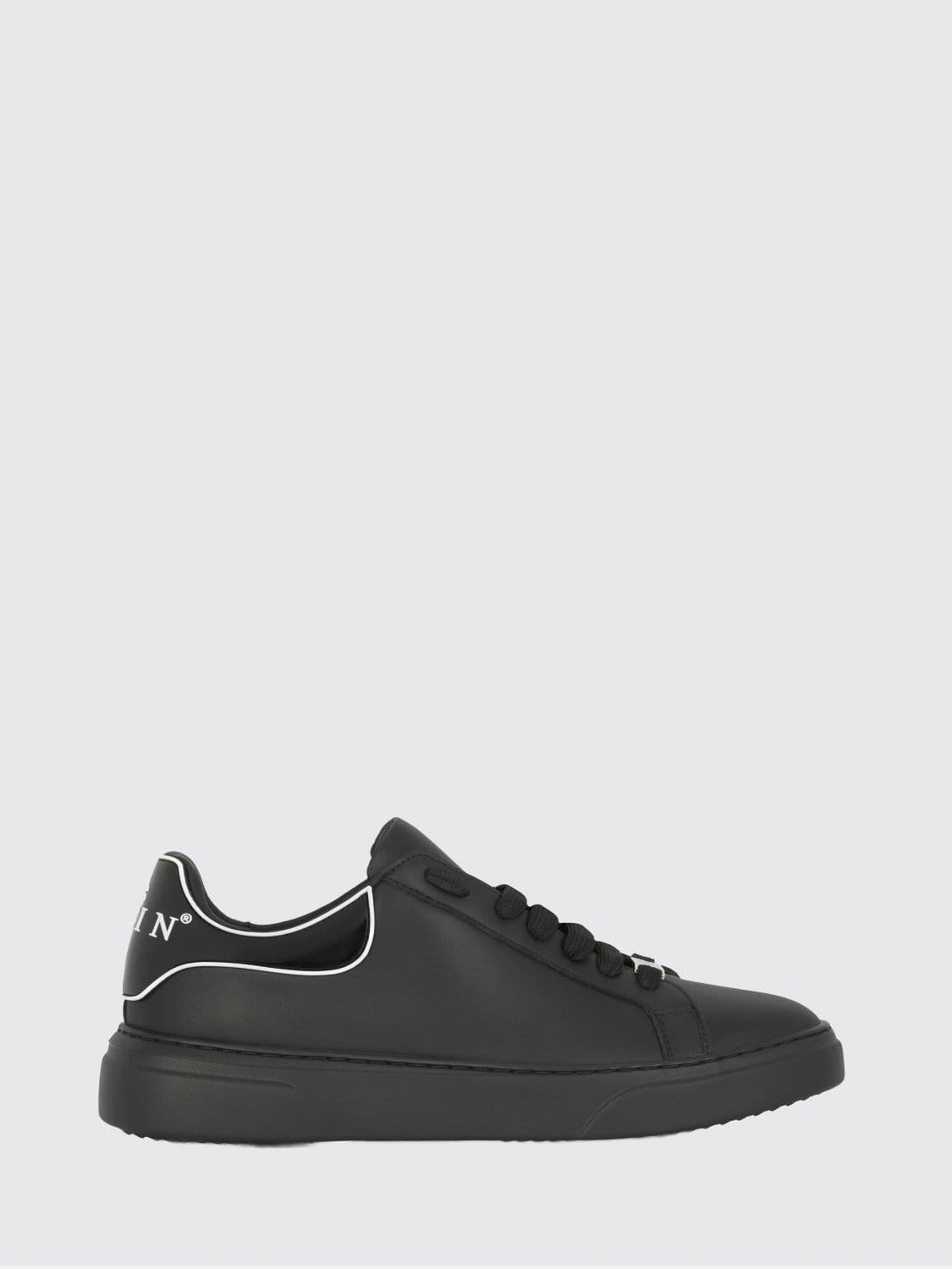 Philipp Plein Low-Top Trainers in Bicolour Leather with a Chunky Sole and Logo