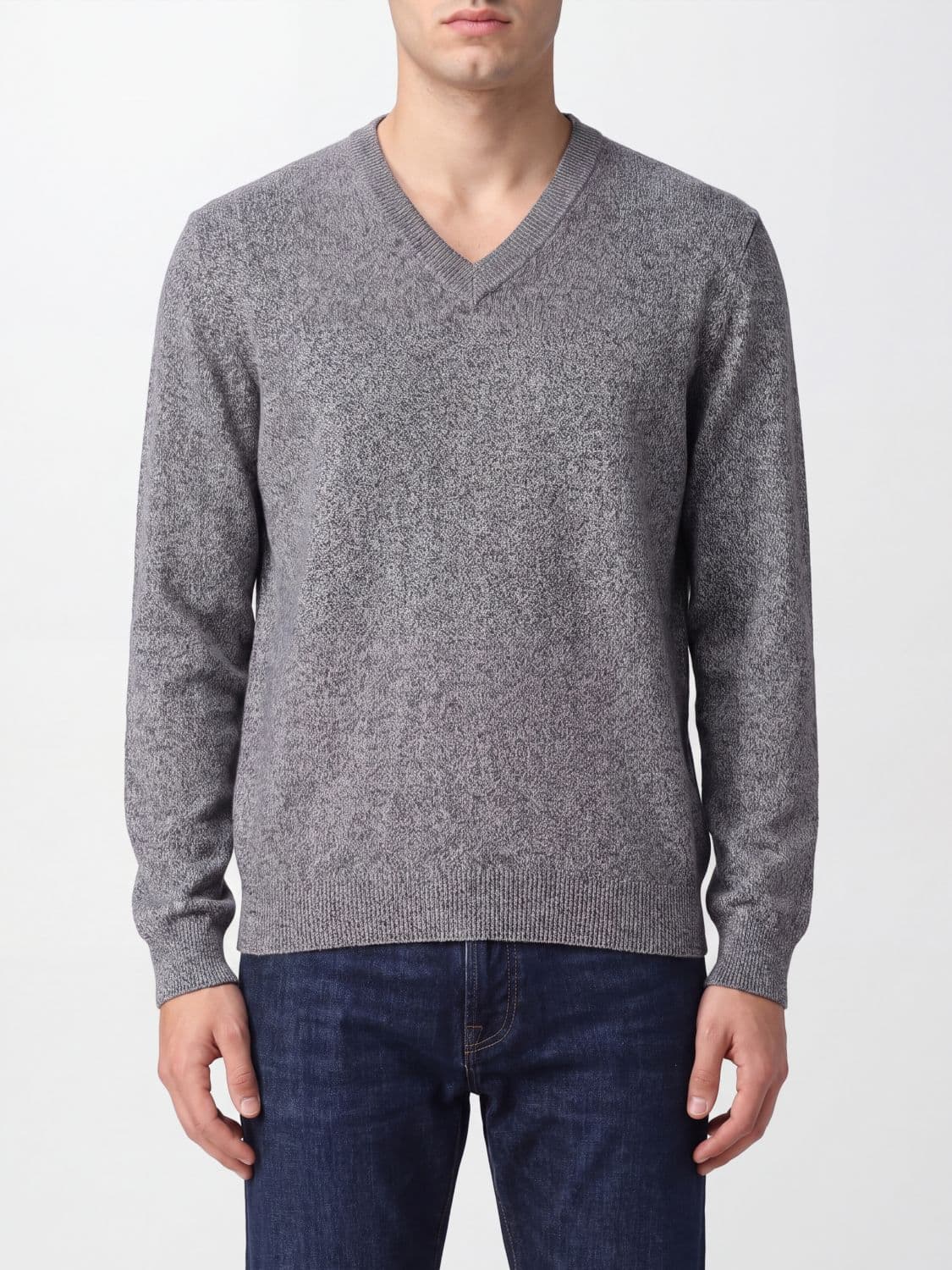 Brunello Cucinelli V-Neck Pure Cashmere Jumper with Ribbed Trims