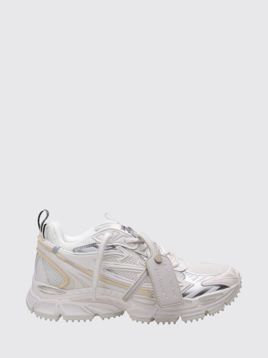 Off-White Leather and Mesh Be Right Back Sneakers with Logo Tag