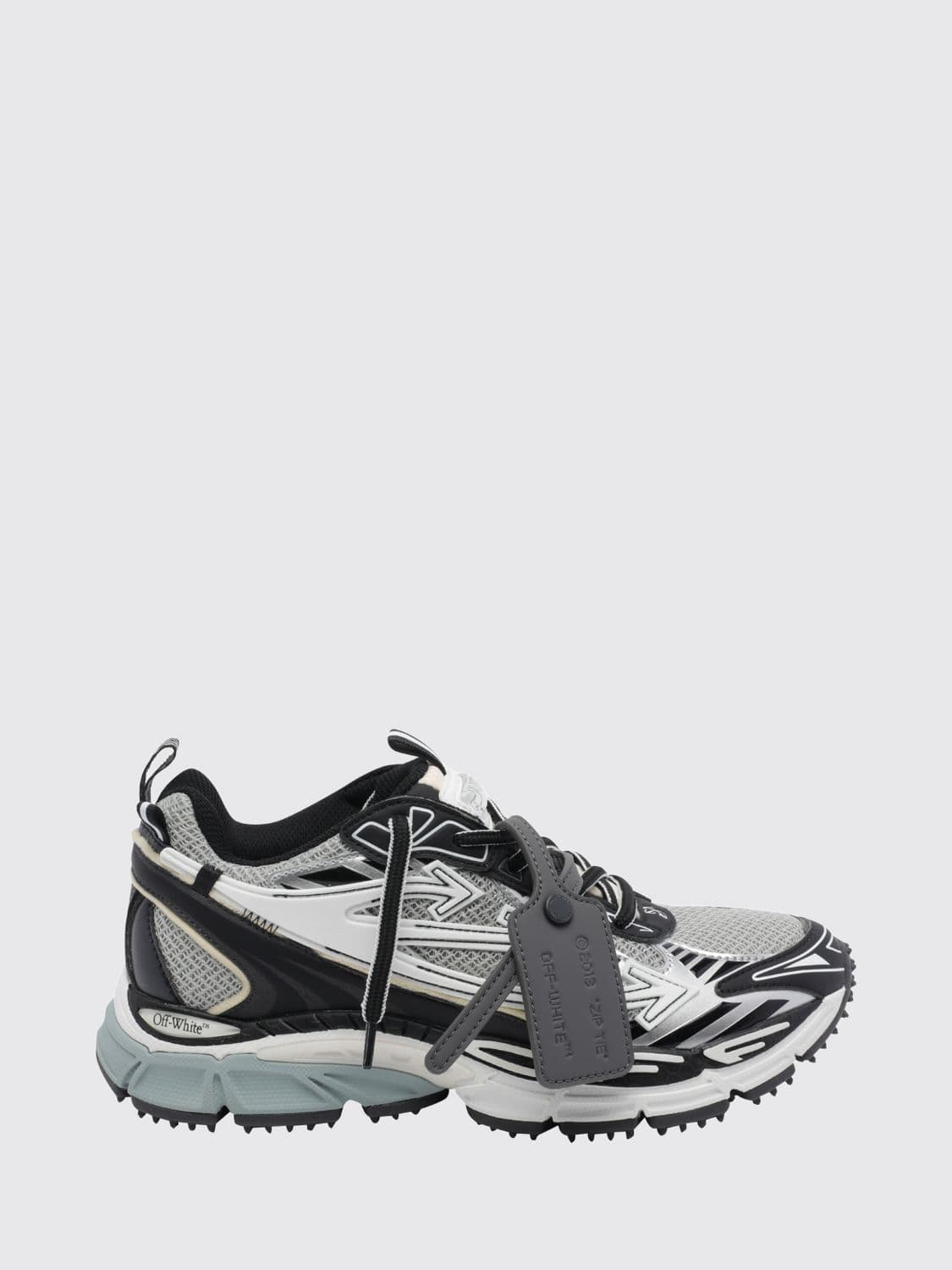 Off-White Leather and Mesh Be Right Back Sneakers with Logo Tag