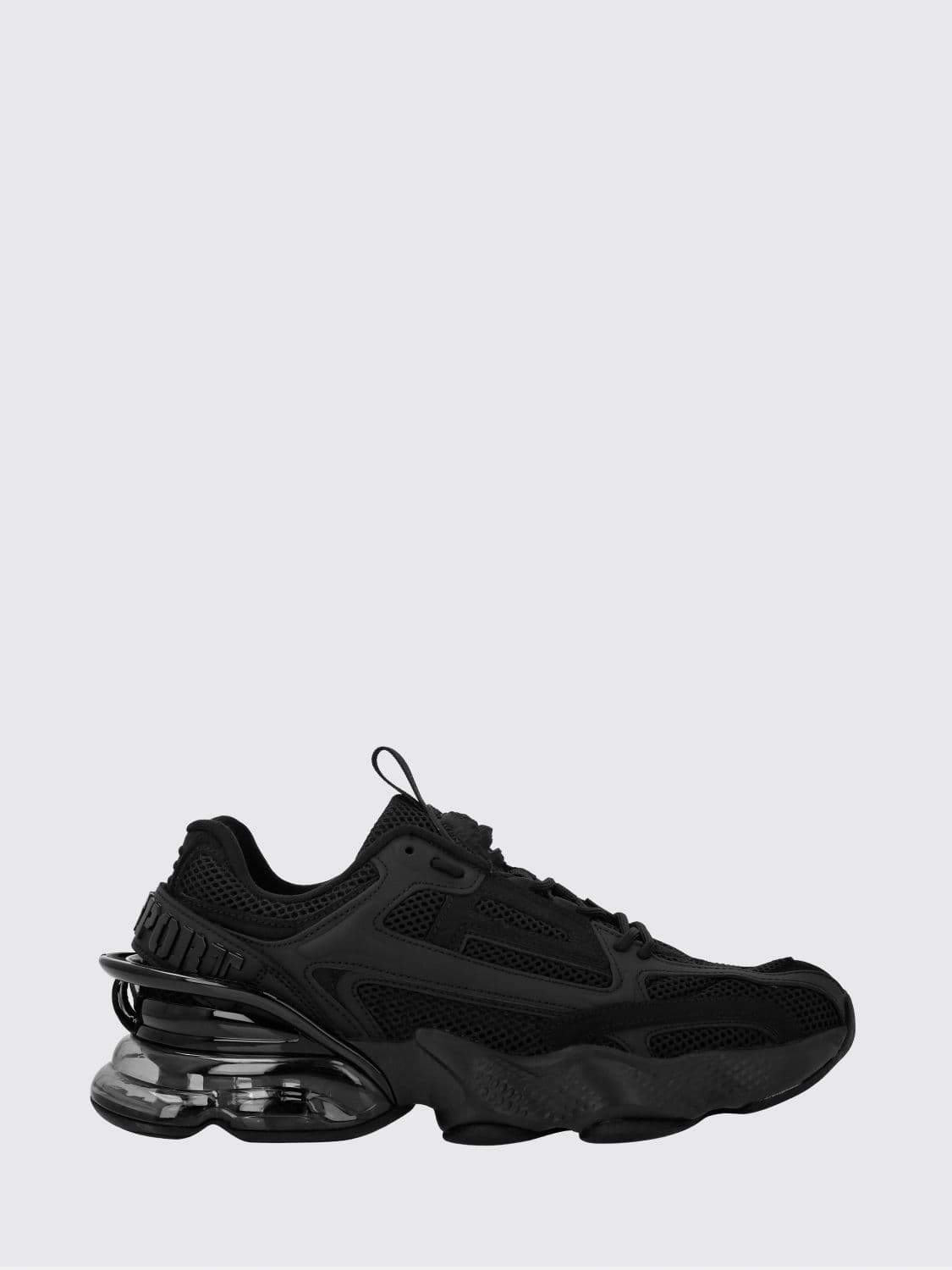 Plein Sport Runner PS Thunder Mix Low-Top Mesh Sneakers with Notched Sole