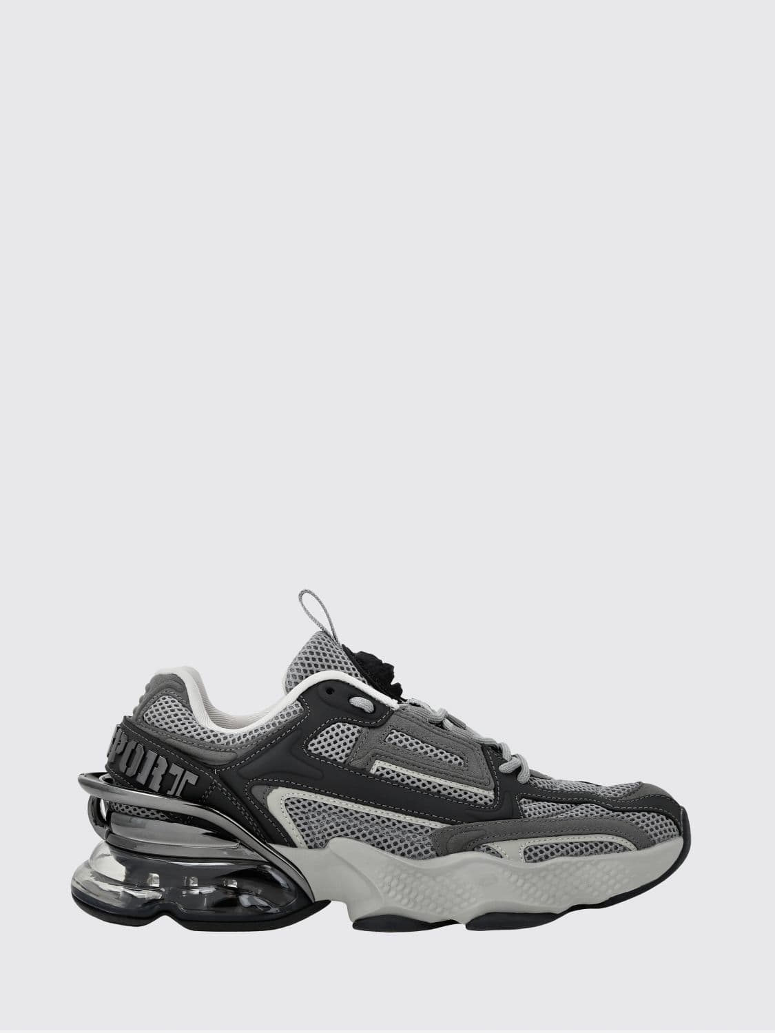 Plein Sport Runner PS Thunder Mix Low-Top Mesh Sneakers with Notched Sole