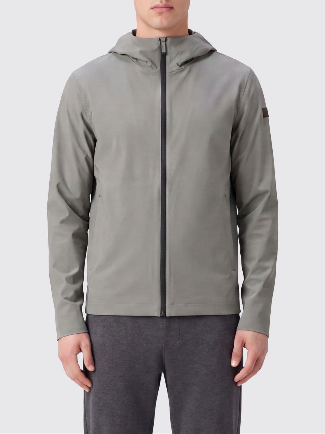 Rrd Slim Fit Hooded Windbreaker in Breathable Technical Fabric