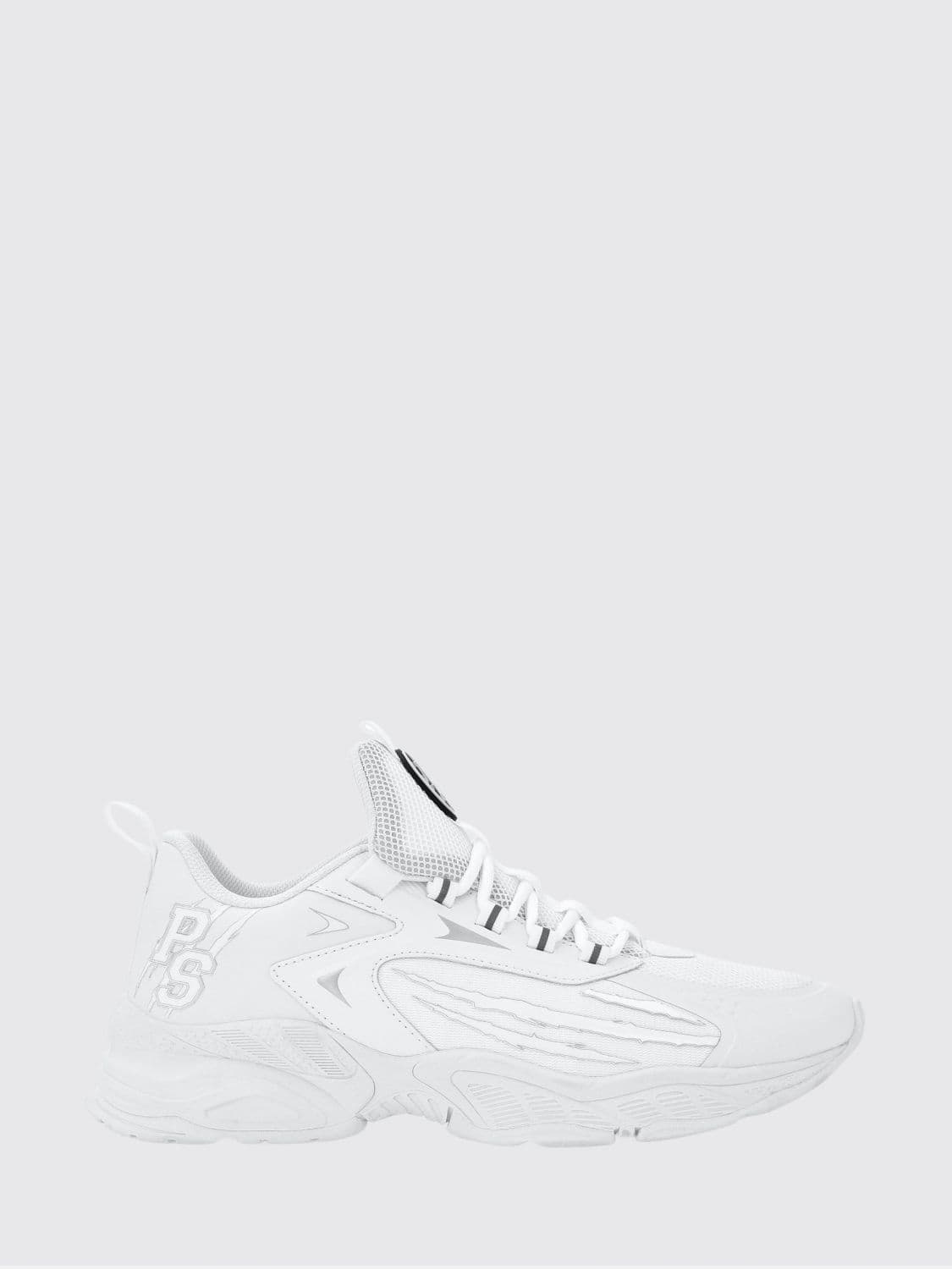 Plein Sport Multicolour Mesh Low-Top Trainers with Serrated Sole and Pull-Tab