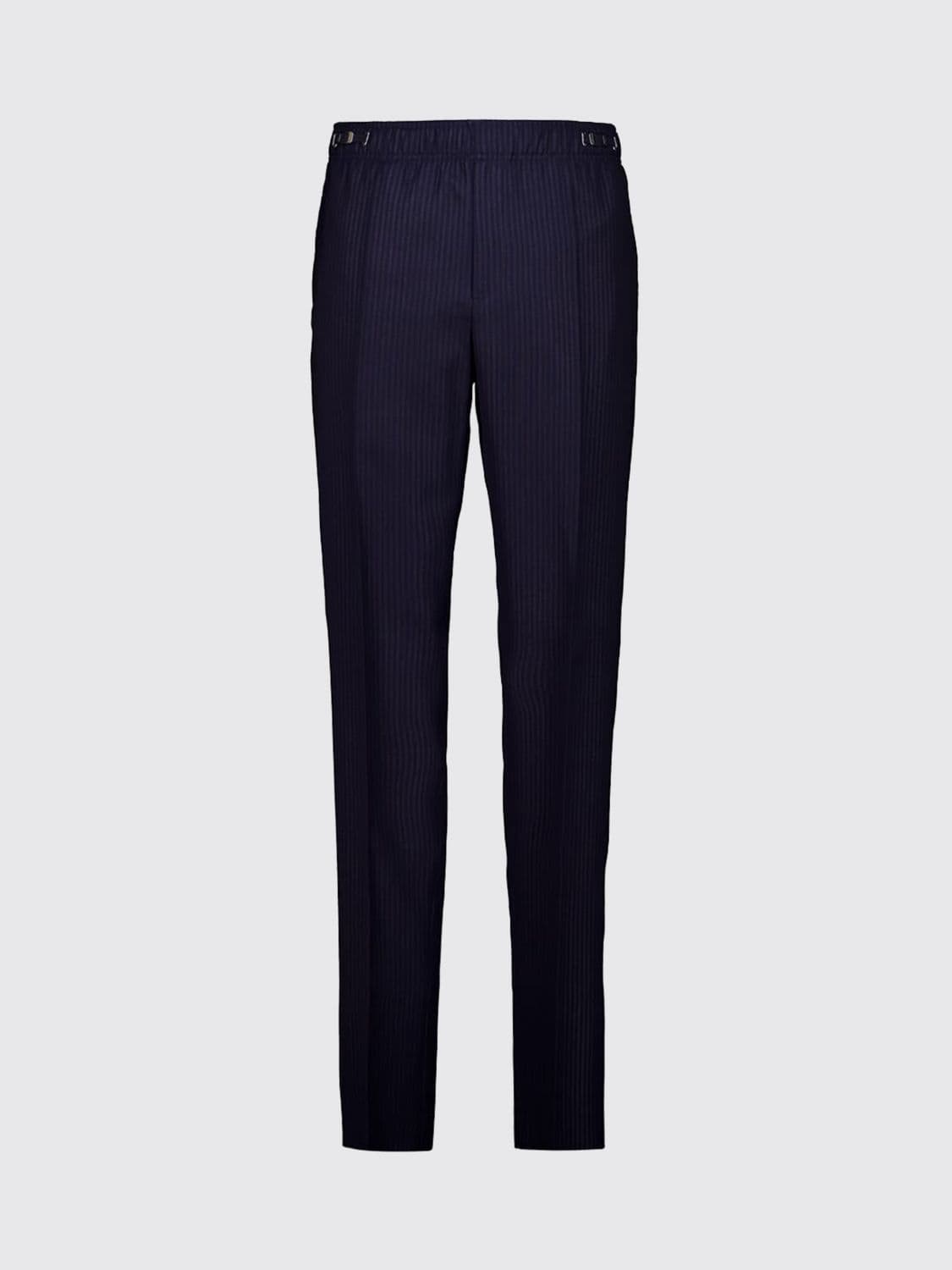 Givenchy Slim-Fit Striped Wool-Blend Trousers with Elasticated Waist