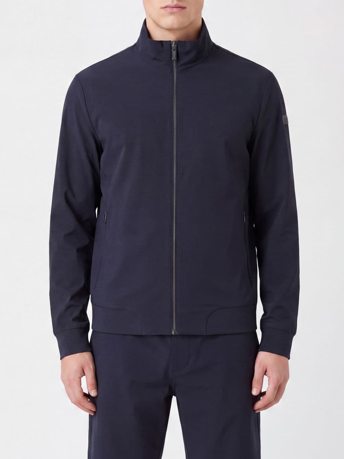 Rrd High-Neck Technical Fabric Zip-Up Sweatshirt