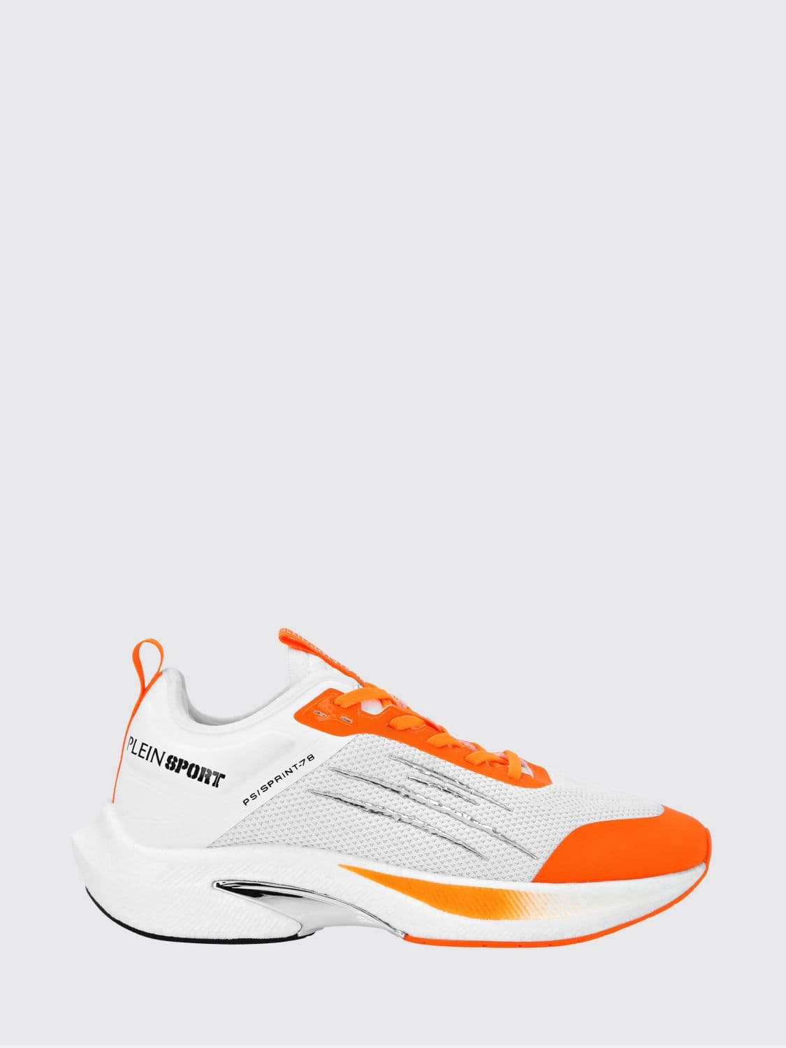 Plein Sport PS/Sprint-78 Two-Tone Mesh Trainers with Printed Logo