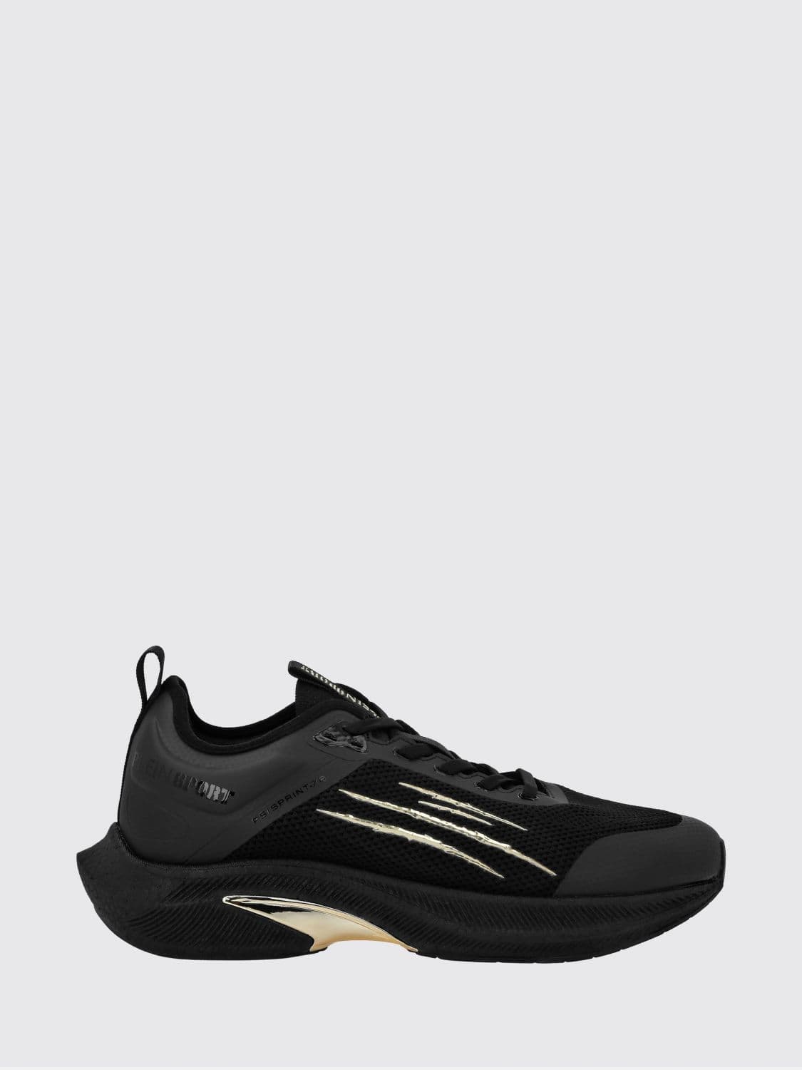 Plein Sport PS/Sprint-78 Two-Tone Mesh Trainers with Printed Logo