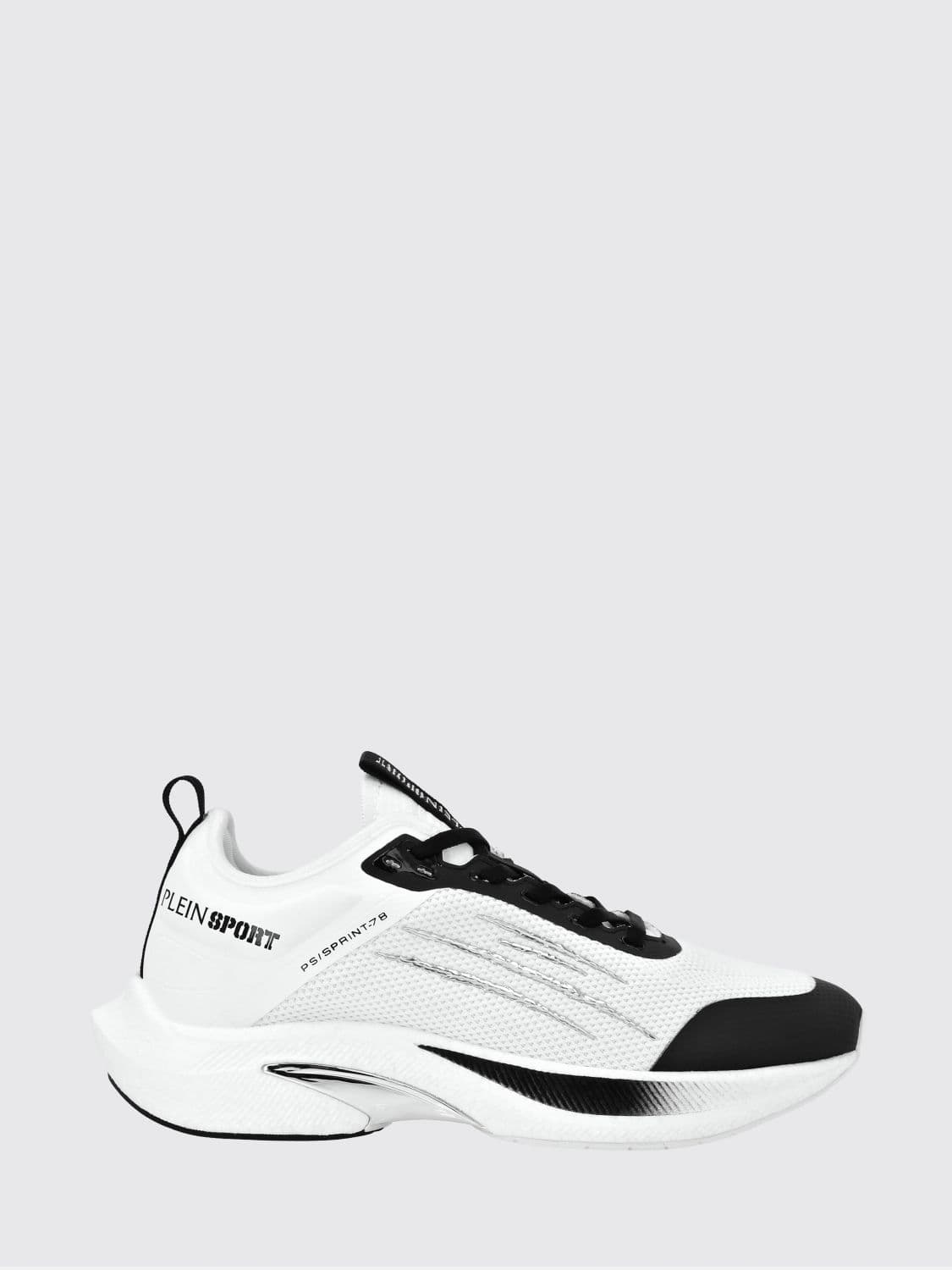 Plein Sport PS/Sprint-78 Two-Tone Mesh Trainers with Printed Logo