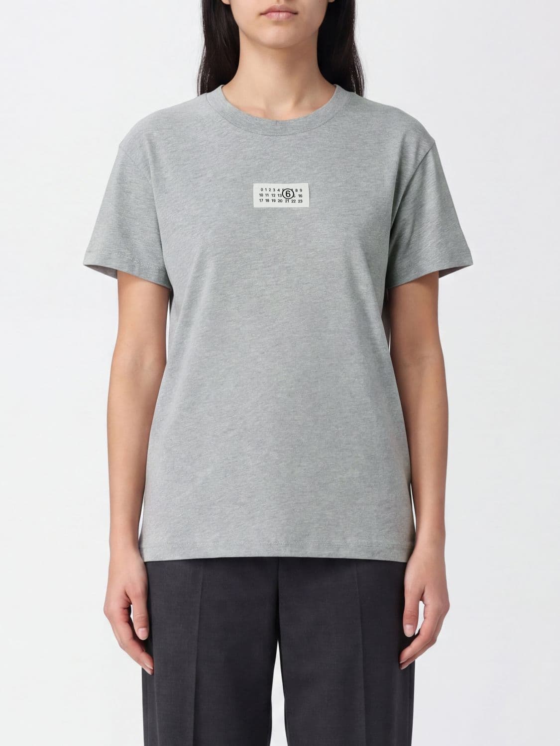 Mm6 Maison Margiela Cotton T-shirt with Numeric Logo · XS