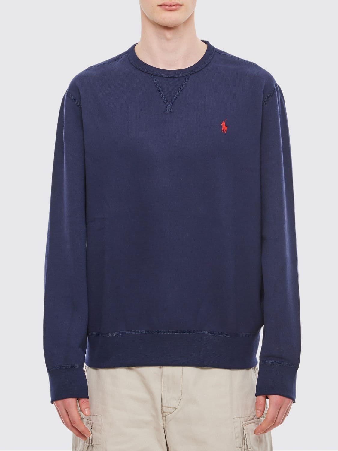 Polo Ralph Lauren Crewneck Sweatshirt in Cotton with Embroidered Pony Logo · XXL