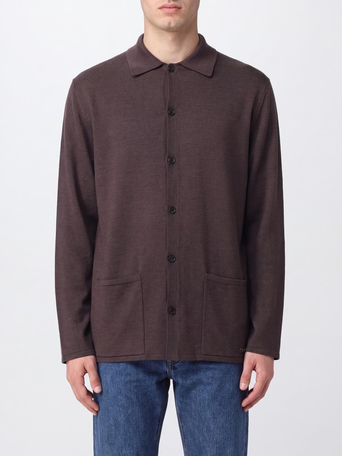Valentino Garavani Virgin Wool Cardigan with Classic Collar and Buttons
