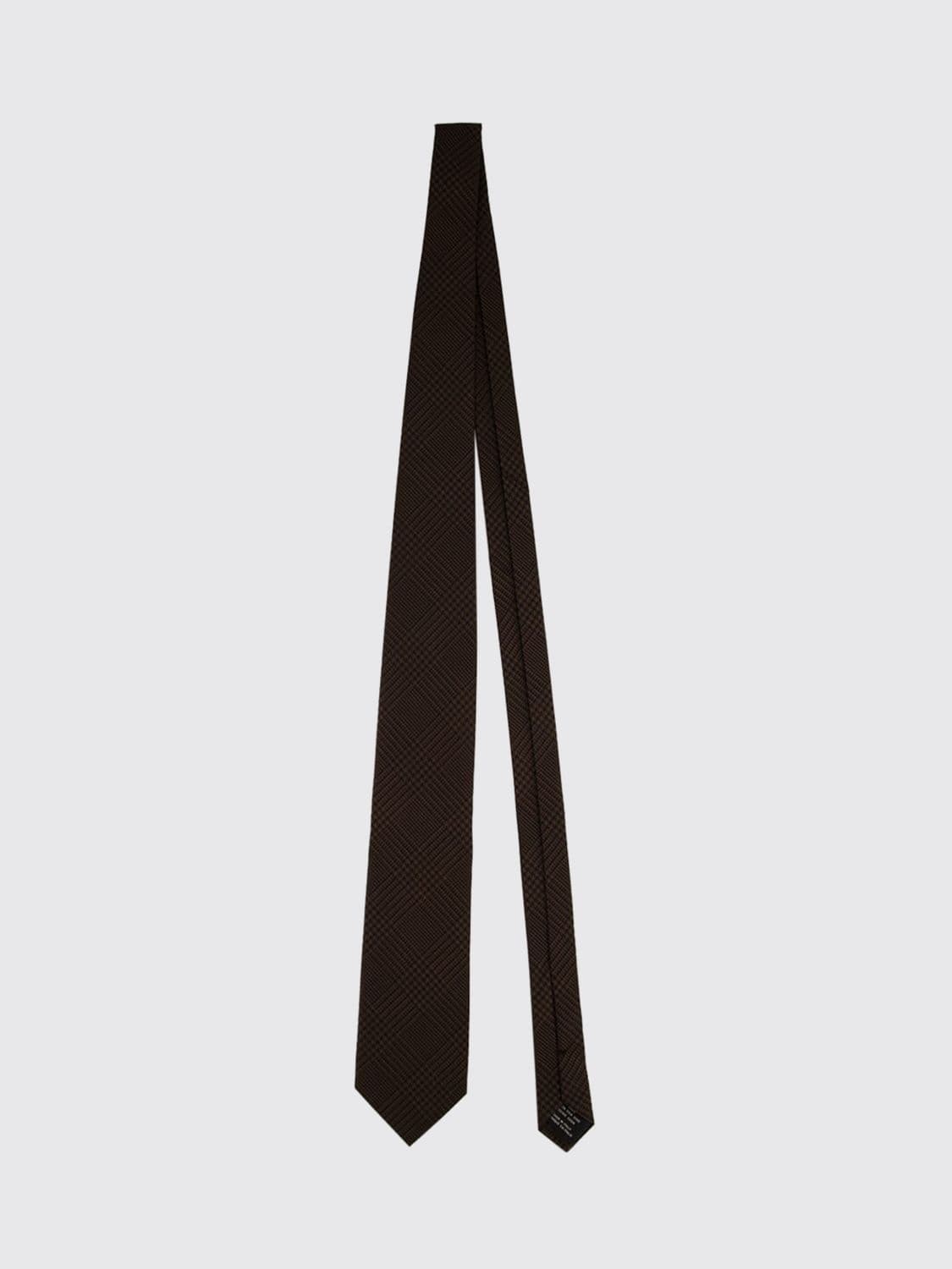 Tom Ford Prince of Wales Pattern Pure Mulberry Silk Tie · OS